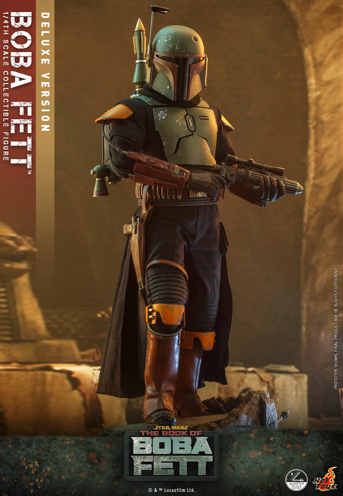 Hot Toys Star Wars : The Book Of Boba Fett - Boba Fett™ 1:4 Scale Collectible Figure (Deluxe Version) QS023