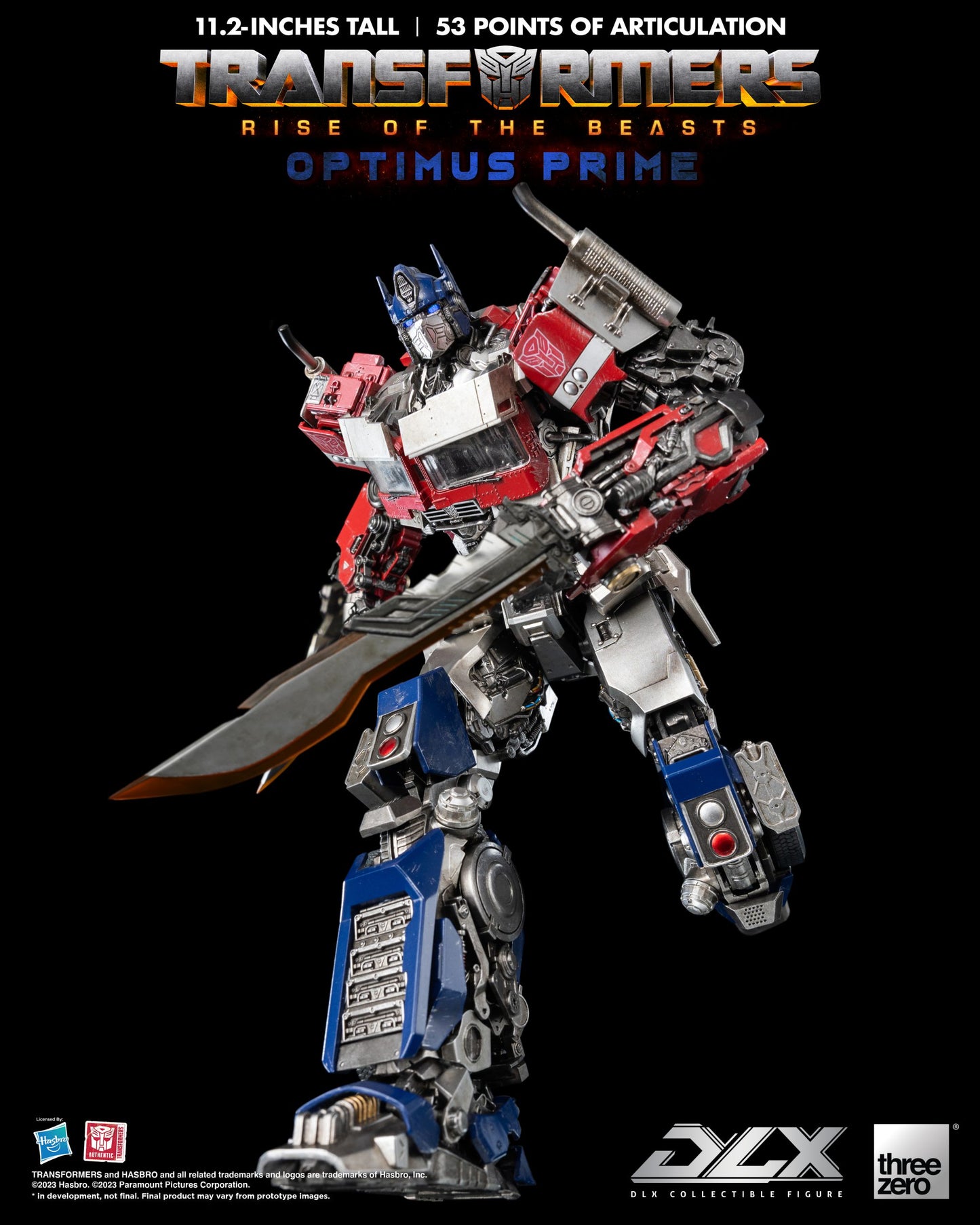 Threezero Transformers: Rise of the Beasts DLX Optimus Prime