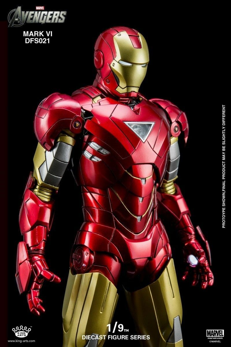 King Arts 1:9 Scale Iron Man Mark VI Collectible Figure