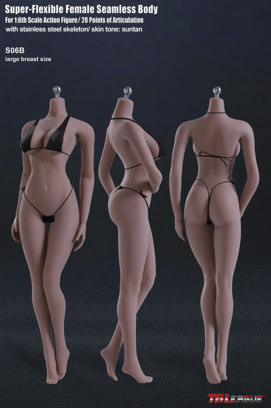 Phicen /TB League S06B Super Flexible Seamless Female 1:6 Scale Body Series with Stainless Steel Skeleton