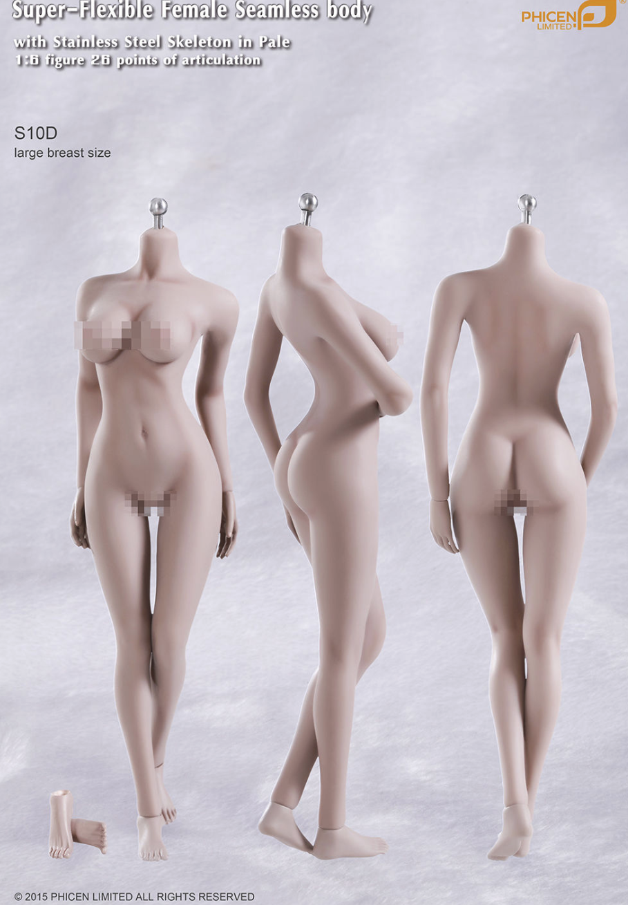 Phicen /TB League S10D Super Flexible Seamless Female 1:6 Scale Body Series with Stainless Steel Skeleton