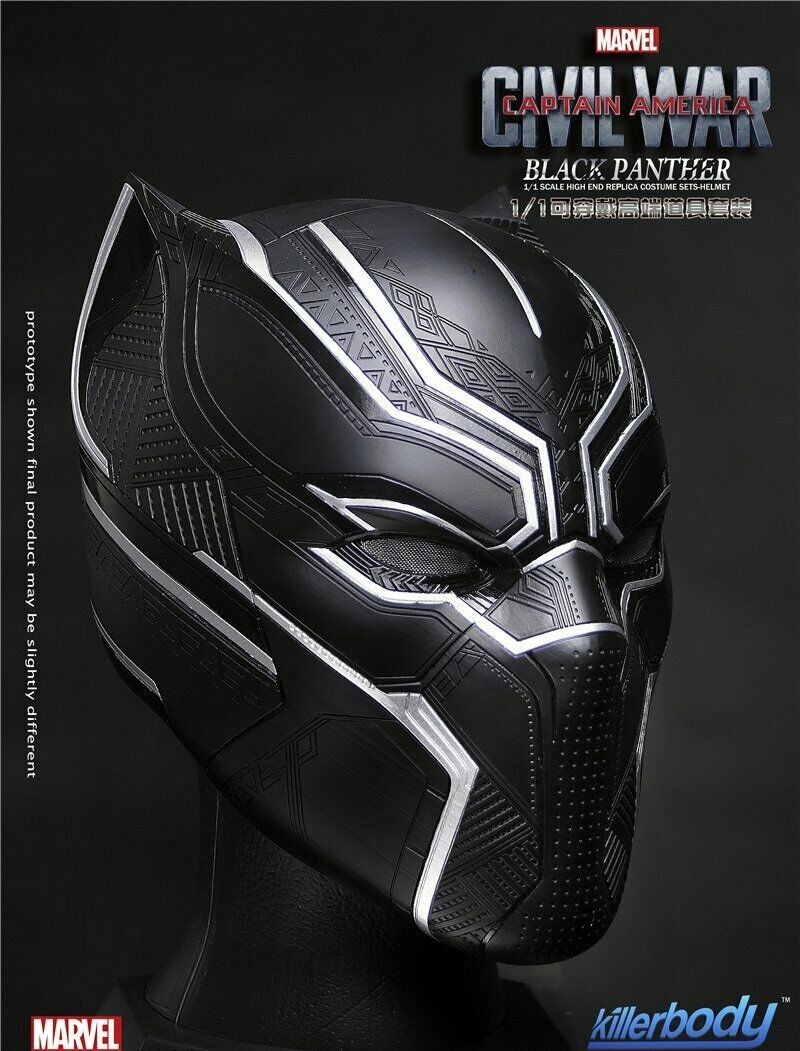 Killerbody Life Size Collectables Series -- Black Panther Helmet