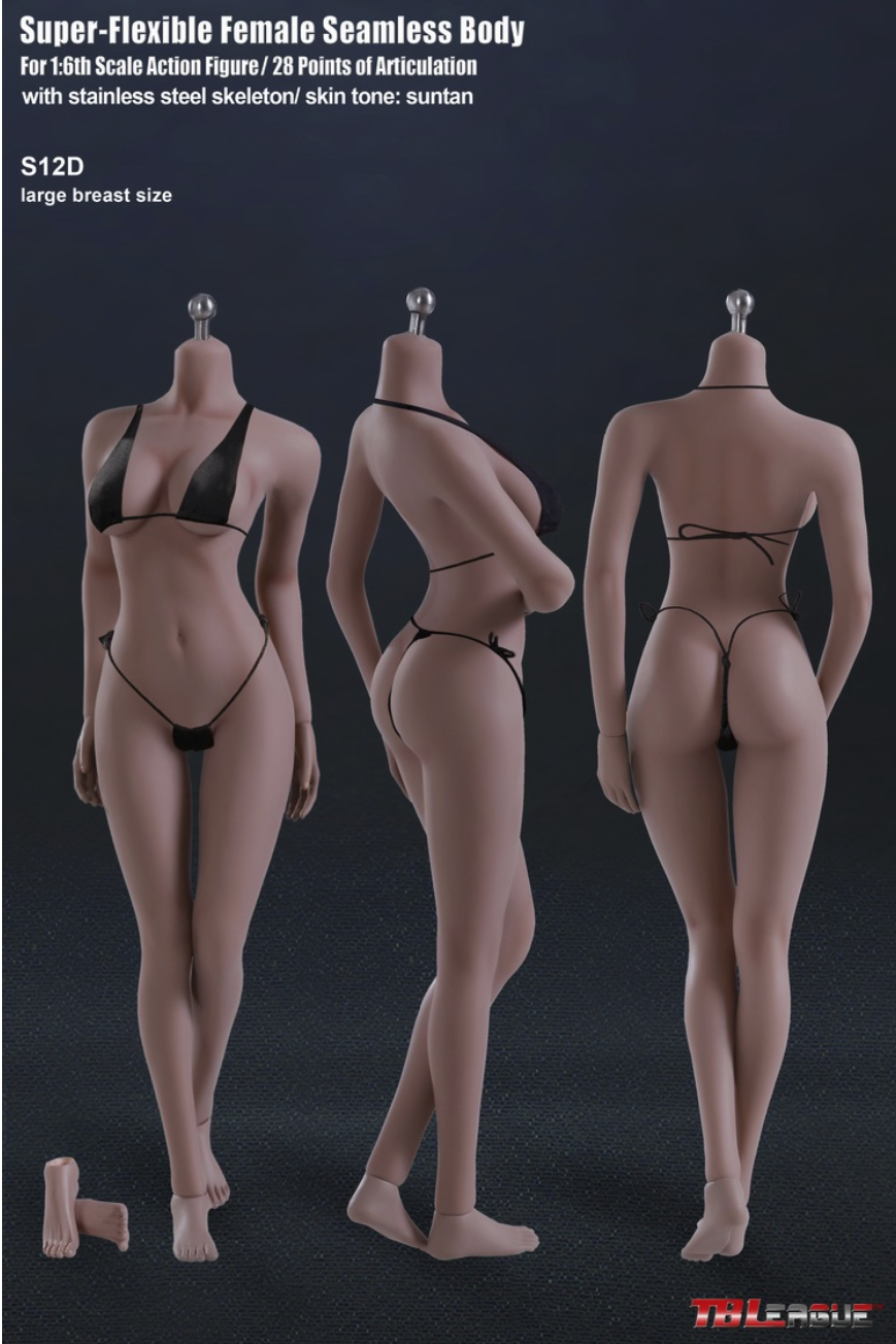 Phicen /TB League  S12D Super Flexible Seamless Female 1:6 Scale Body Series with Stainless Steel Skeleton