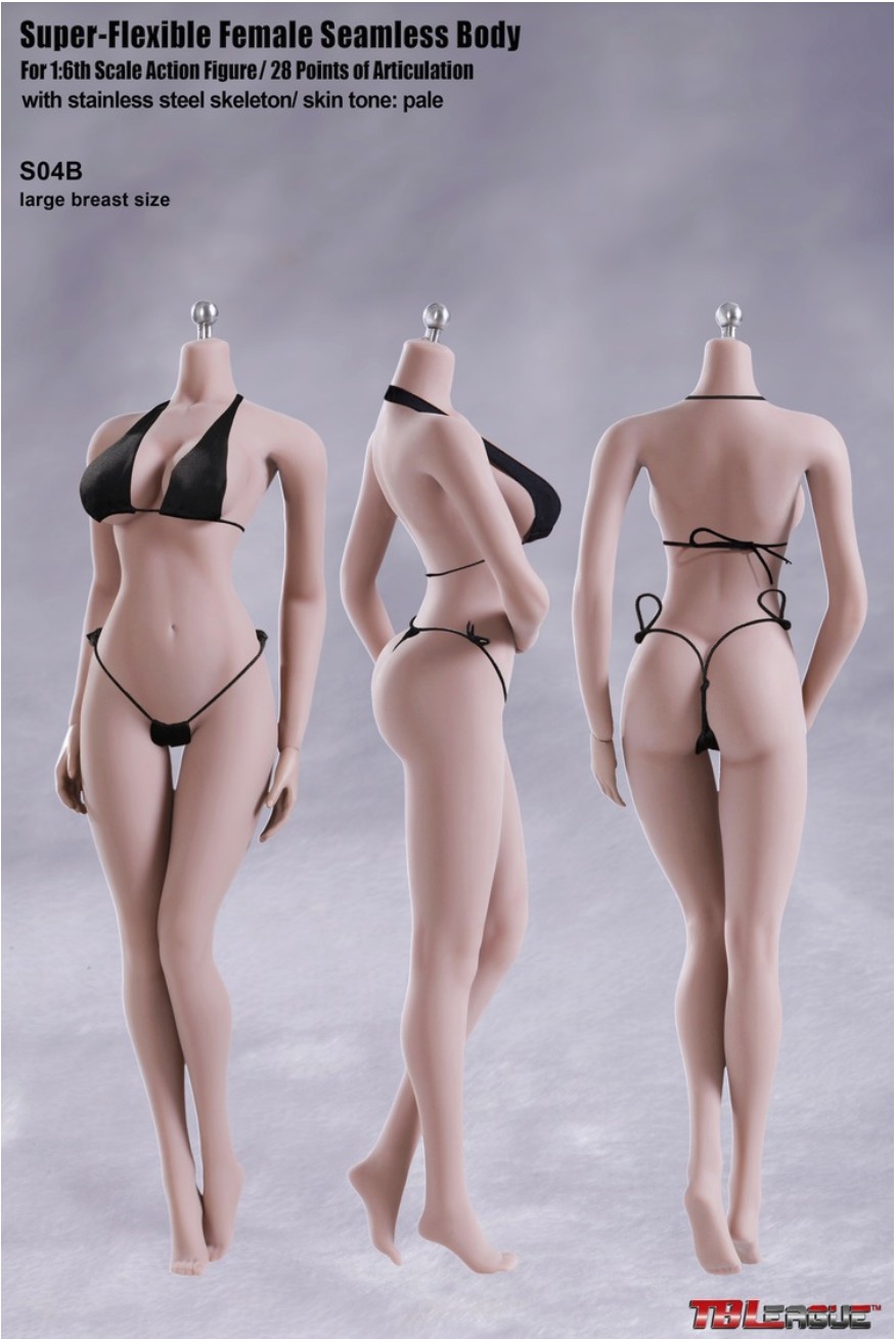 Phicen /TB League S04B Super Flexible Seamless Female 1:6 Scale Body Series with Stainless Steel Skeleton