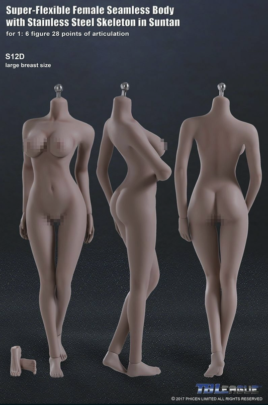 Phicen /TB League  S12D Super Flexible Seamless Female 1:6 Scale Body Series with Stainless Steel Skeleton