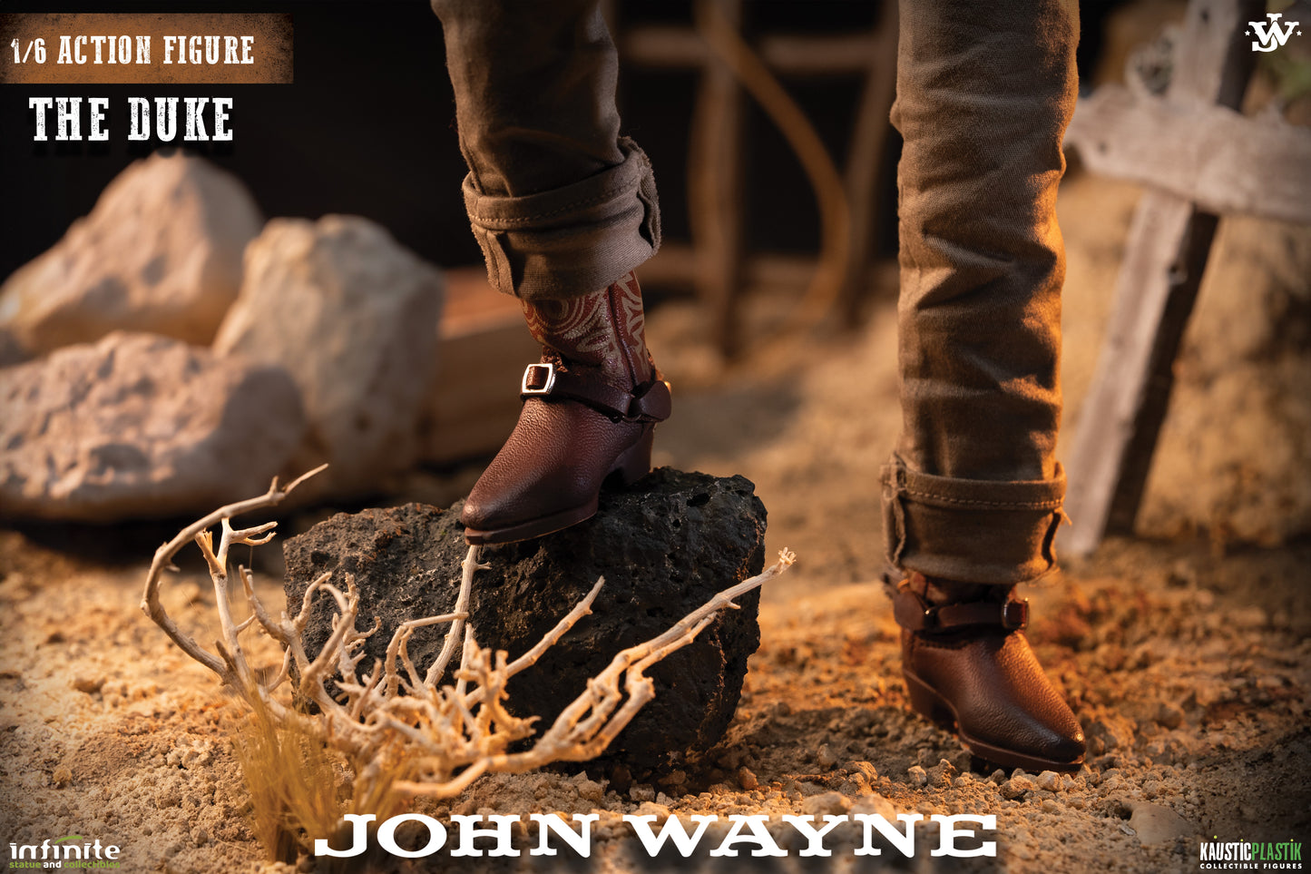 Kaustic Plastik & Infinite Statue John Wayne The Duke 1:6 Action Figure Standard Version