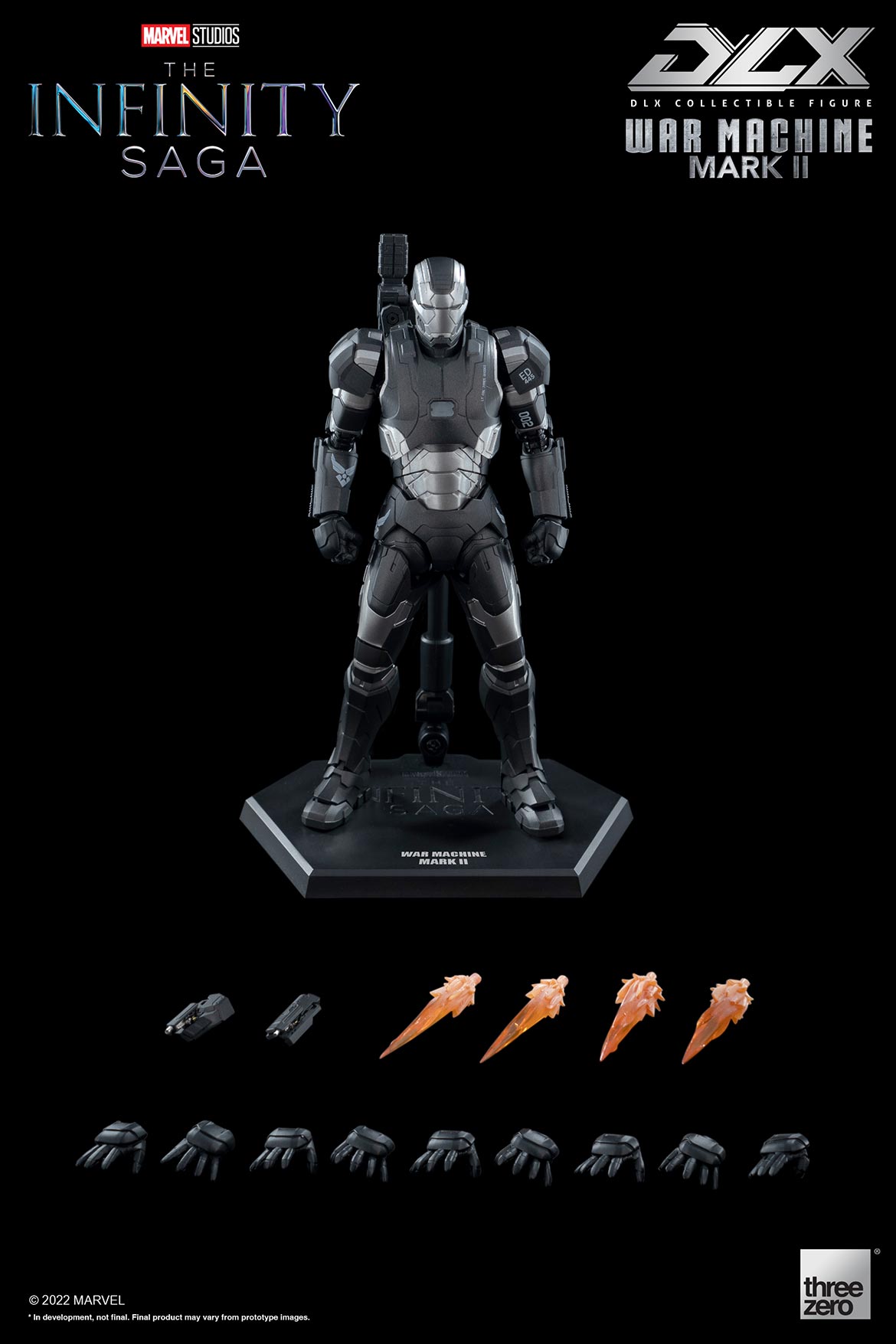 Threezero Marvel Studios: The Infinity Saga DLX War Machine Mark 2 Collectible Figure