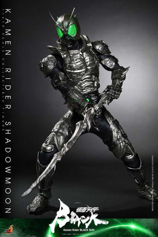 Hot Toys “Kamen Rider Black Sun” – Kamen Rider Shadowmoon 1:6 Scale Collectible Figure (Special Edition Exclusive -Life Size Green Kingstone) TMS101B