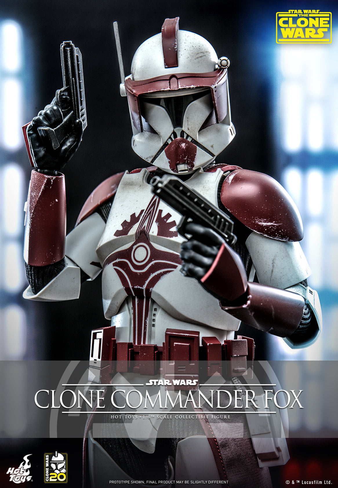 Hot Toys Star Wars: The Clone Wars – Clone Commander Fox™ 1:6 Scale Collectible Figure TMS103