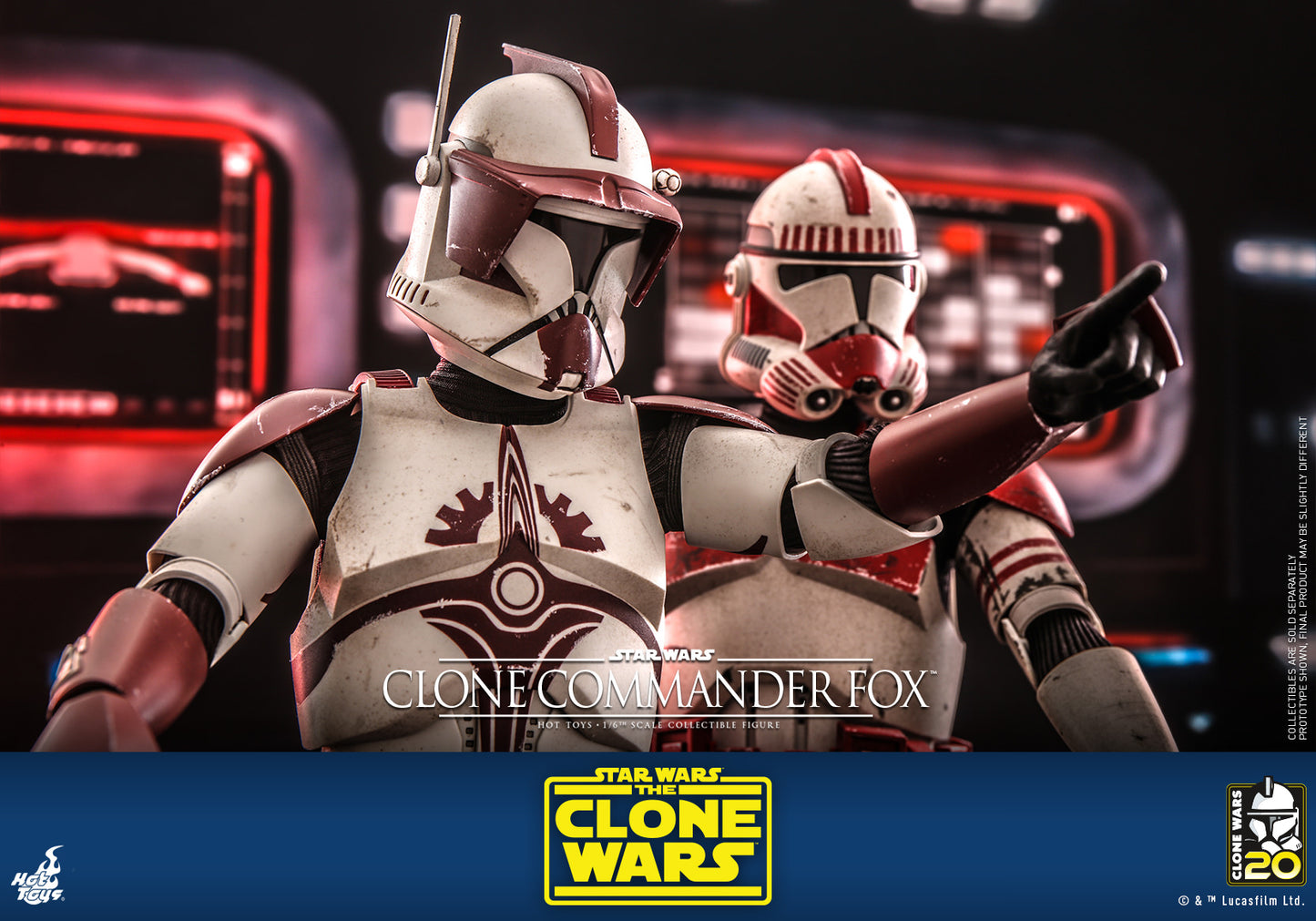 Hot Toys Star Wars: The Clone Wars – Clone Commander Fox™ 1:6 Scale Collectible Figure TMS103