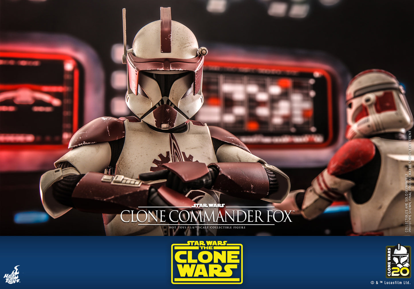 Hot Toys Star Wars: The Clone Wars – Clone Commander Fox™ 1:6 Scale Collectible Figure TMS103