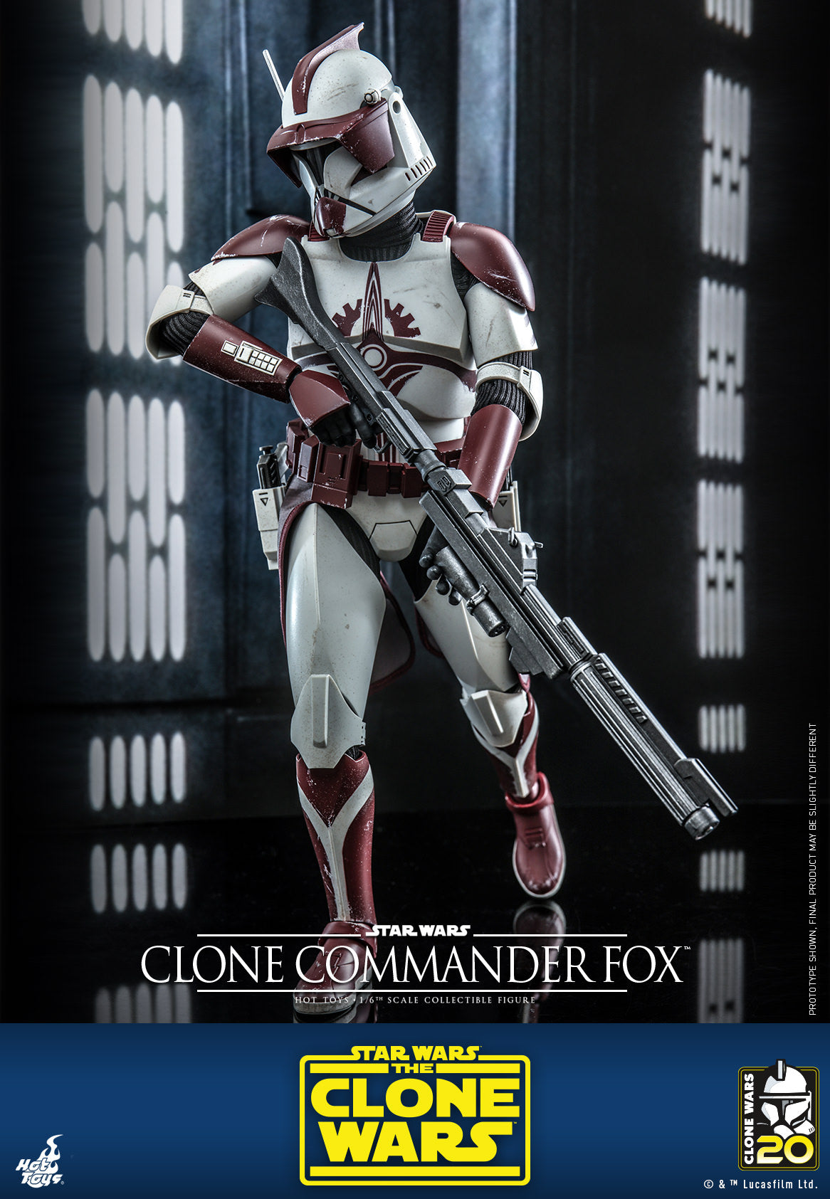 Hot Toys Star Wars: The Clone Wars – Clone Commander Fox™ 1:6 Scale Collectible Figure TMS103