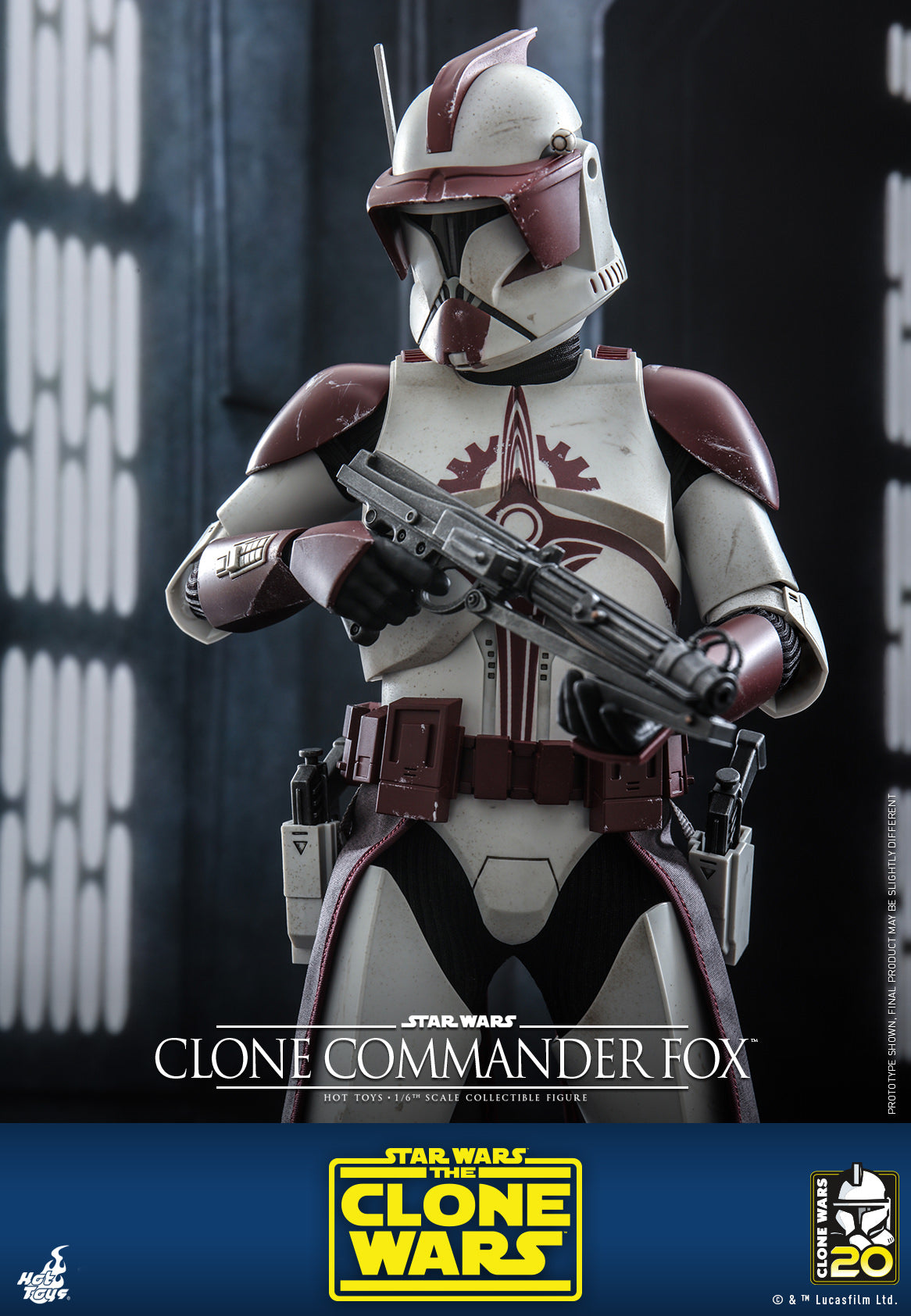 Hot Toys Star Wars: The Clone Wars – Clone Commander Fox™ 1:6 Scale Collectible Figure TMS103