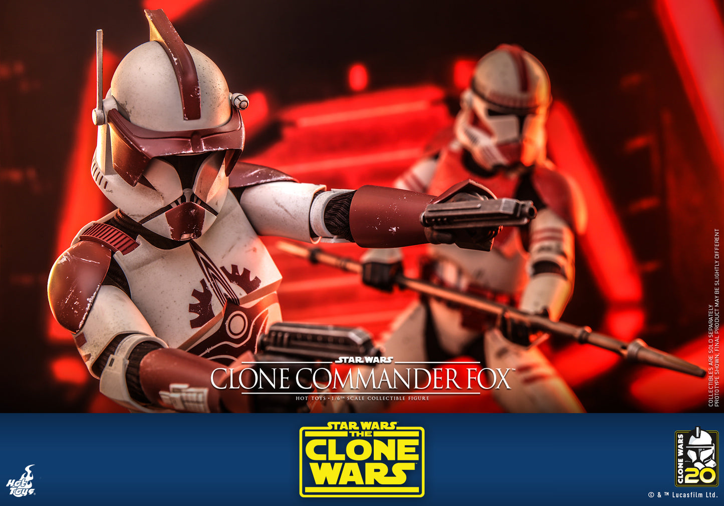 Hot Toys Star Wars: The Clone Wars – Clone Commander Fox™ 1:6 Scale Collectible Figure TMS103