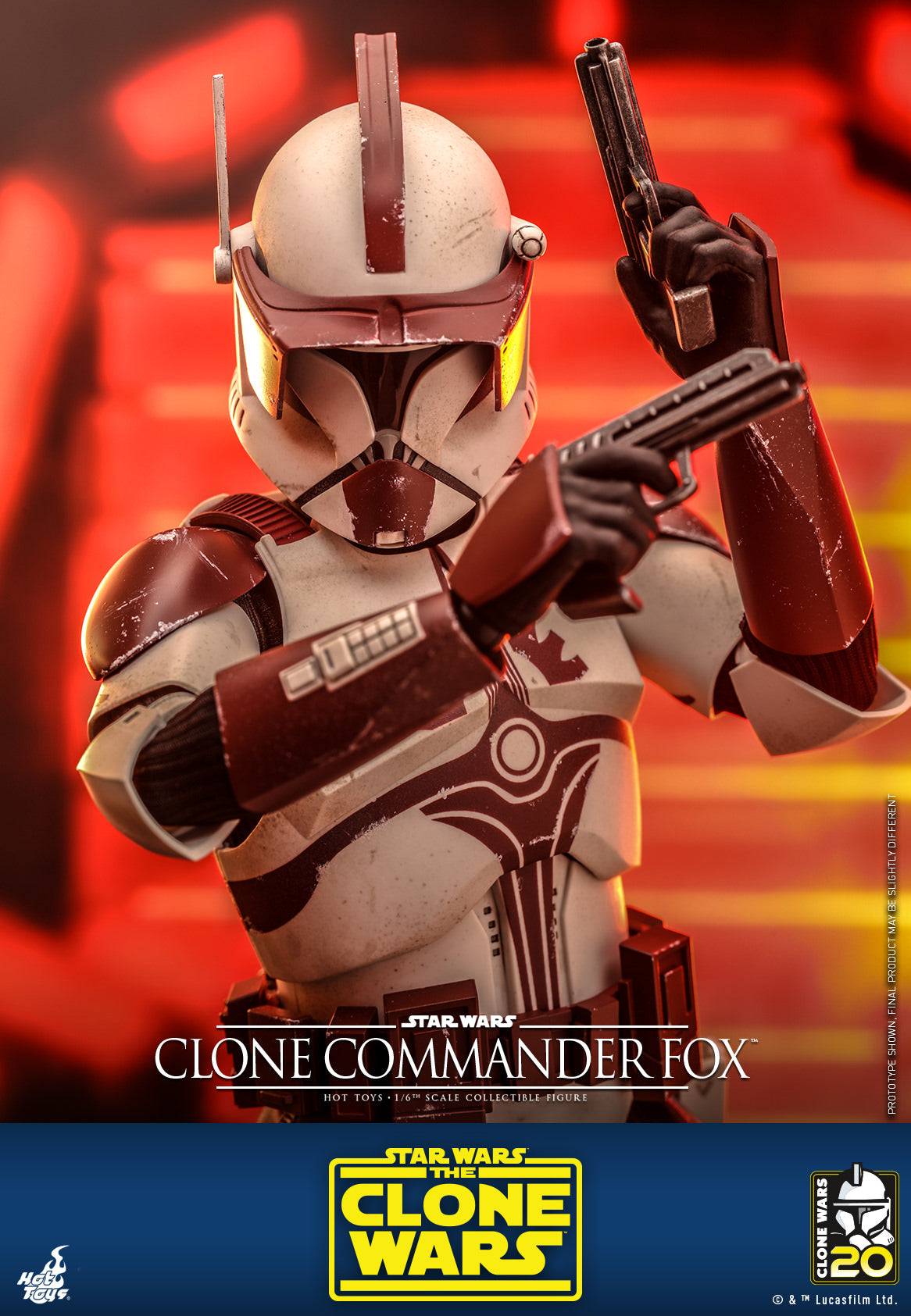 Hot Toys Star Wars: The Clone Wars – Clone Commander Fox™ 1:6 Scale Collectible Figure TMS103