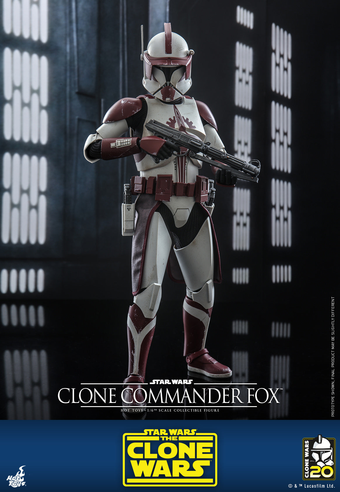 Hot Toys Star Wars: The Clone Wars – Clone Commander Fox™ 1:6 Scale Collectible Figure TMS103