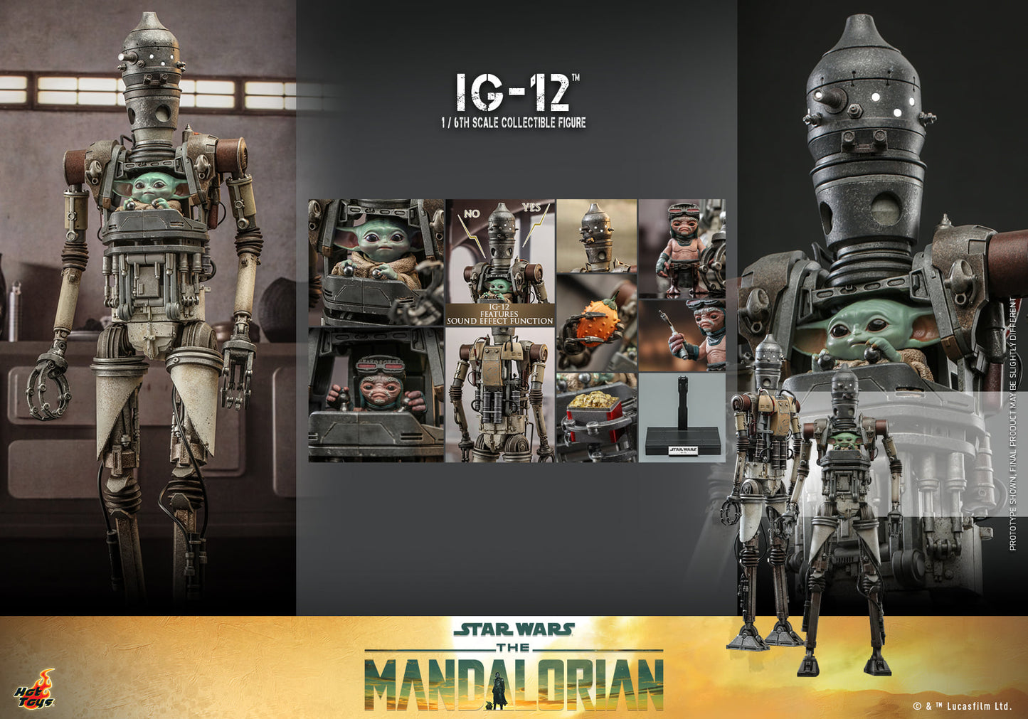 Hot Toys "Star Wars: The Mandalorian™" - IG-12™ 1:6 Scale Collectible Figure TMS104