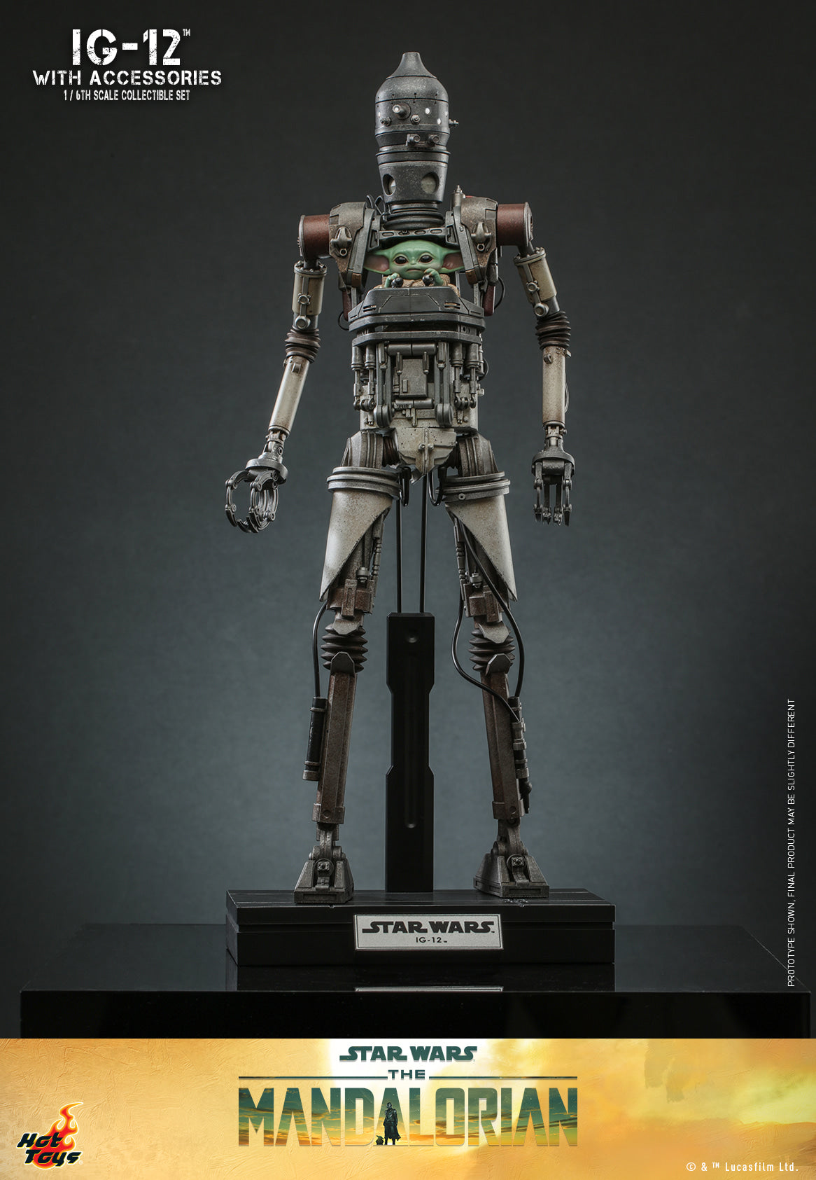 Hot Toys "Star Wars: The Mandalorian™" - IG-12™ With Accessories 1:6 Scale Collectible Set TMS105