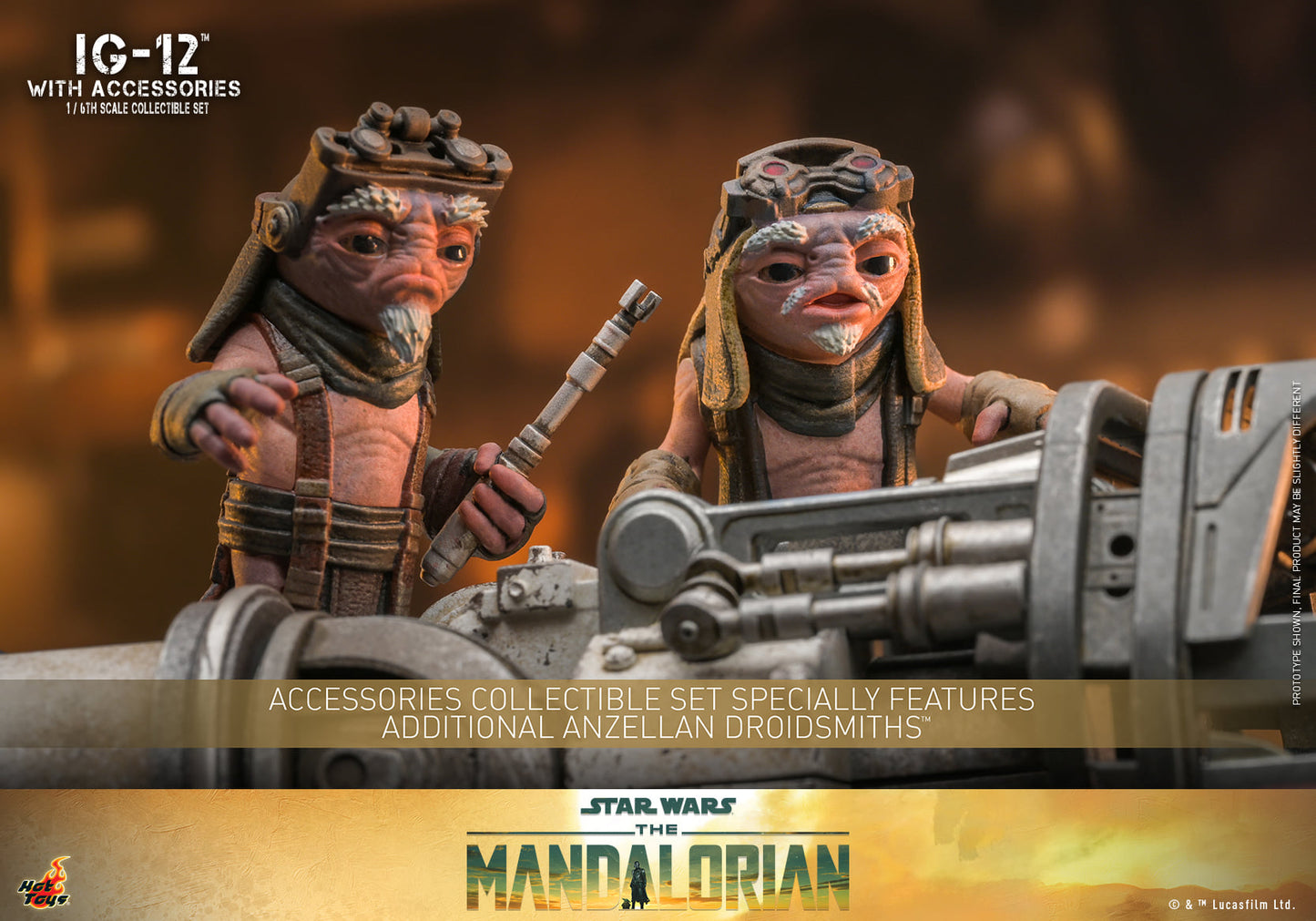 Hot Toys "Star Wars: The Mandalorian™" - IG-12™ With Accessories 1:6 Scale Collectible Set TMS105