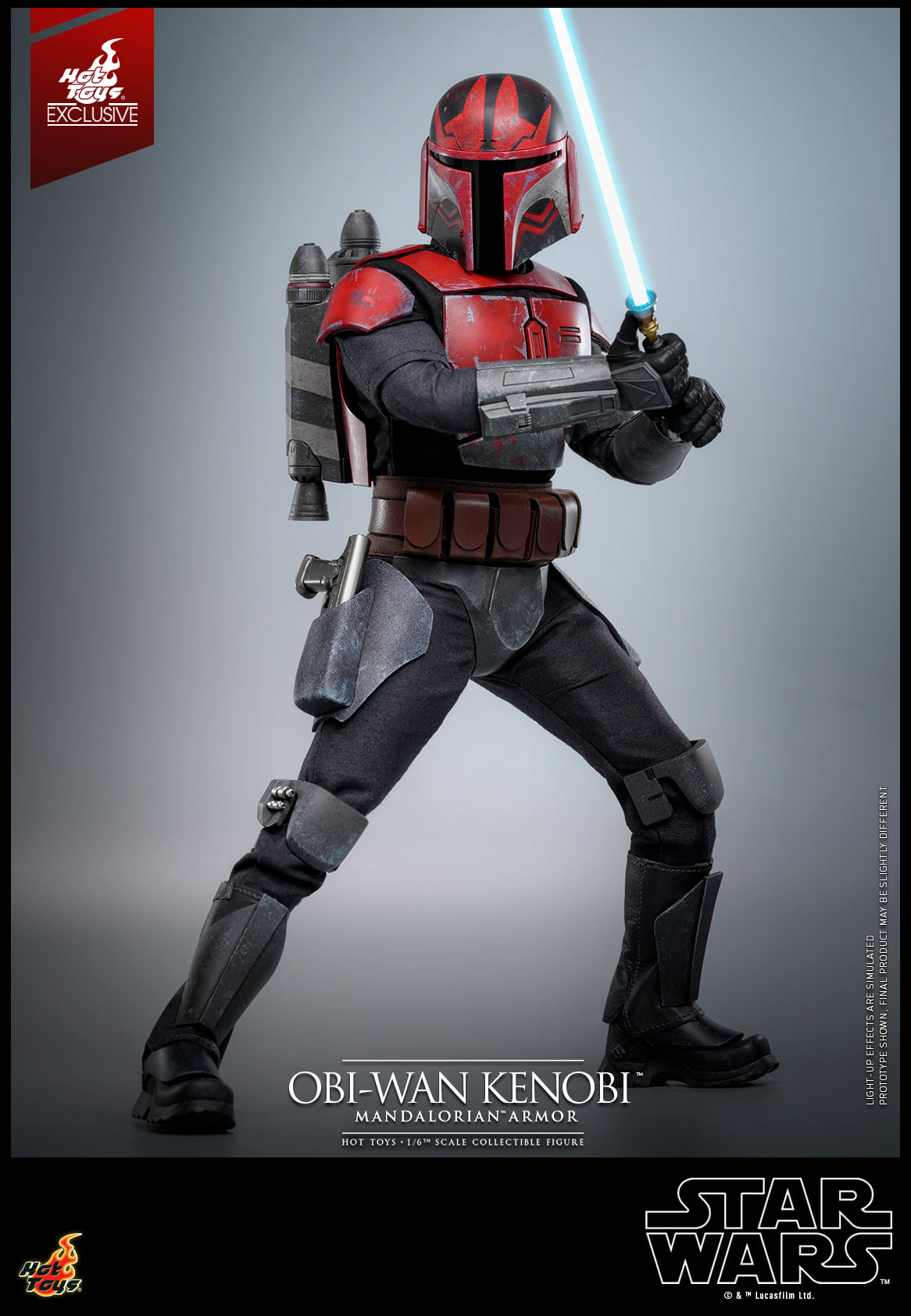 Hot Toys Star Wars: The Clone Wars™ Obi-wan Kenobi™ (Mandalorian™ Armor) 1:6 Scale Collectible Figure TMS126