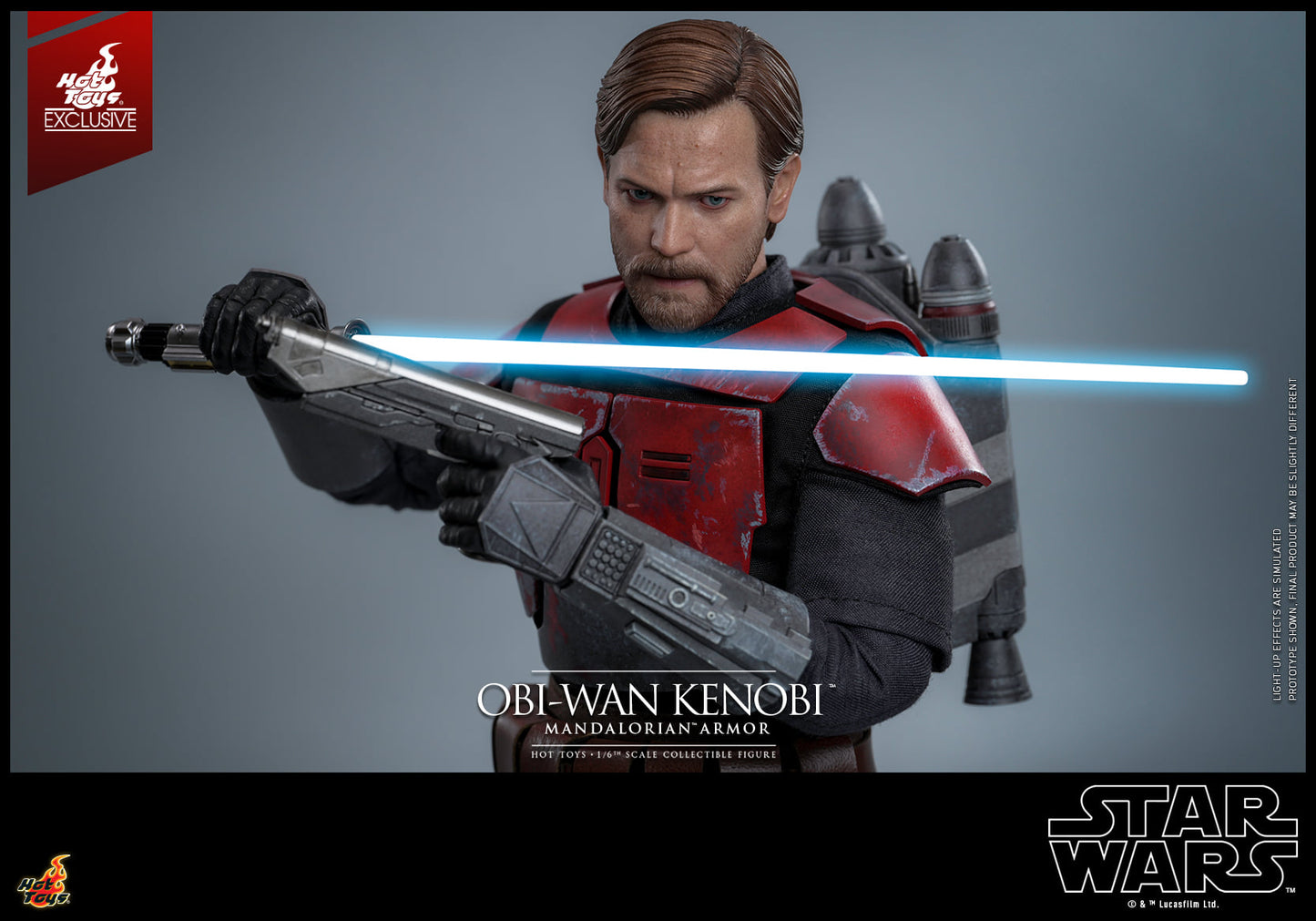 Hot Toys Star Wars: The Clone Wars™ Obi-wan Kenobi™ (Mandalorian™ Armor) 1:6 Scale Collectible Figure TMS126