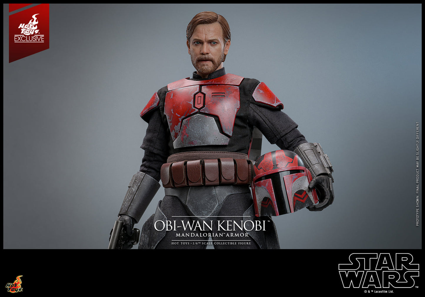 Hot Toys Star Wars: The Clone Wars™ Obi-wan Kenobi™ (Mandalorian™ Armor) 1:6 Scale Collectible Figure TMS126