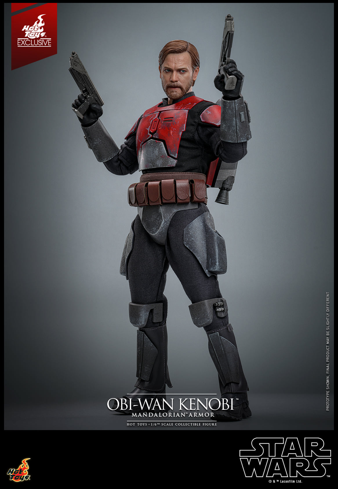 Hot Toys Star Wars: The Clone Wars™ Obi-wan Kenobi™ (Mandalorian™ Armor) 1:6 Scale Collectible Figure TMS126