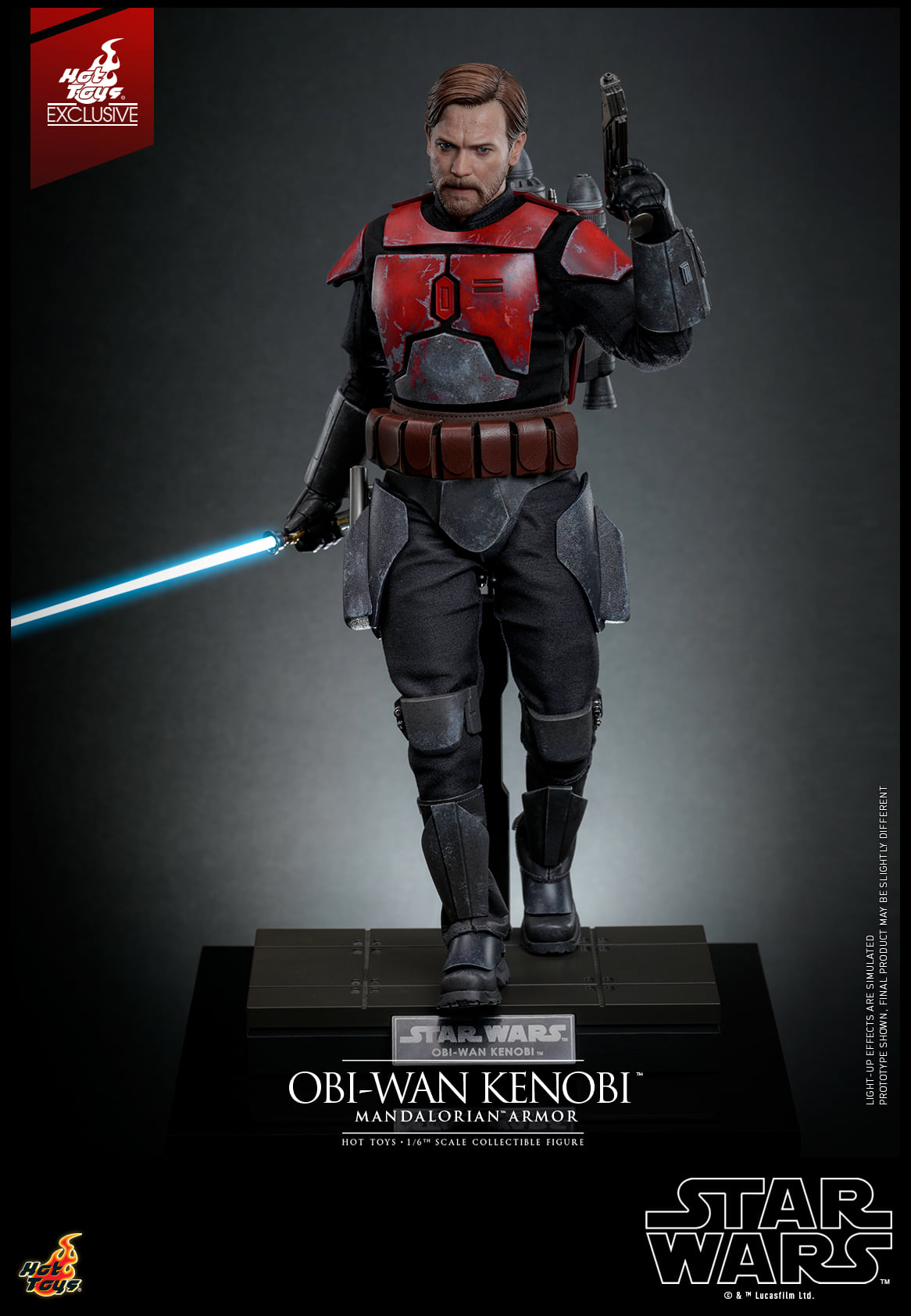 Hot Toys Star Wars: The Clone Wars™ Obi-wan Kenobi™ (Mandalorian™ Armor) 1:6 Scale Collectible Figure TMS126