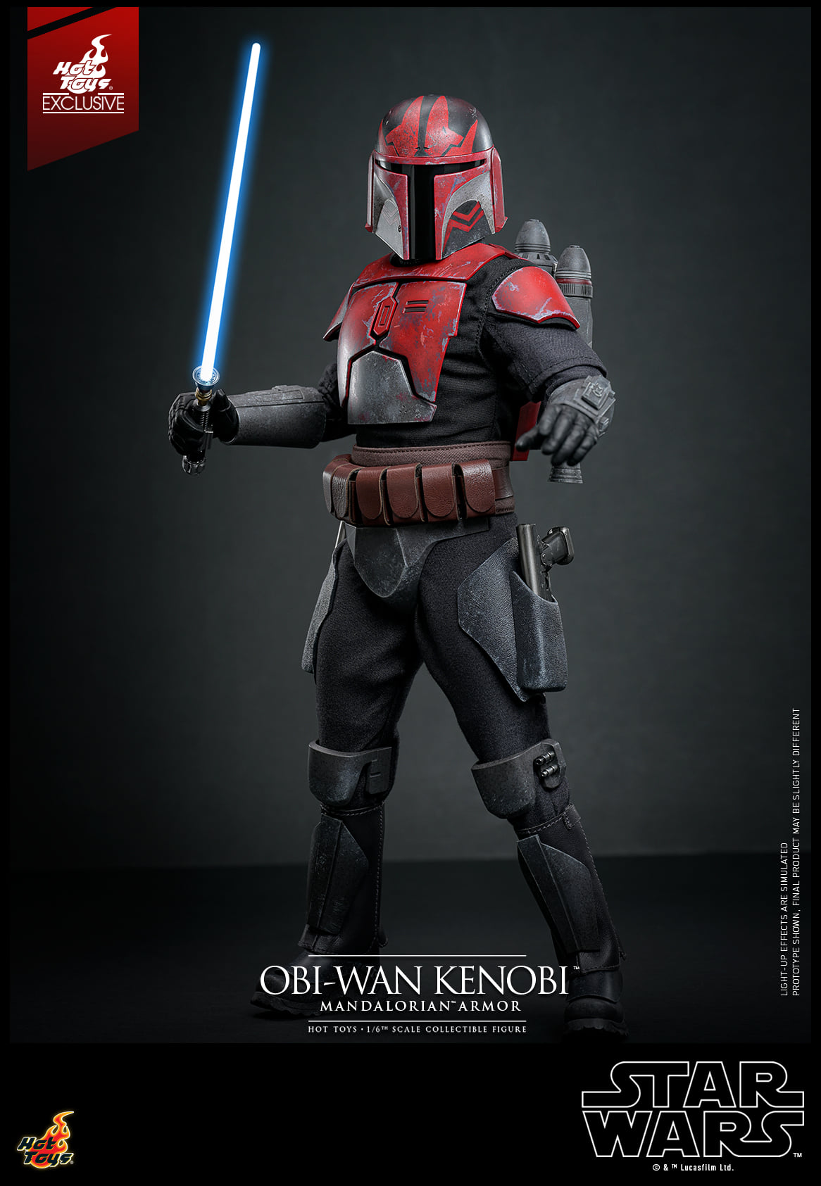 Hot Toys Star Wars: The Clone Wars™ Obi-wan Kenobi™ (Mandalorian™ Armor) 1:6 Scale Collectible Figure TMS126