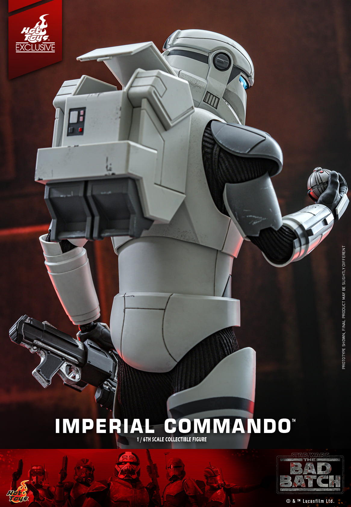 Hot Toys Star Wars: The Bad Batch™ Imperial Commando™ 1/6th Scale Collectible Figure TMS128