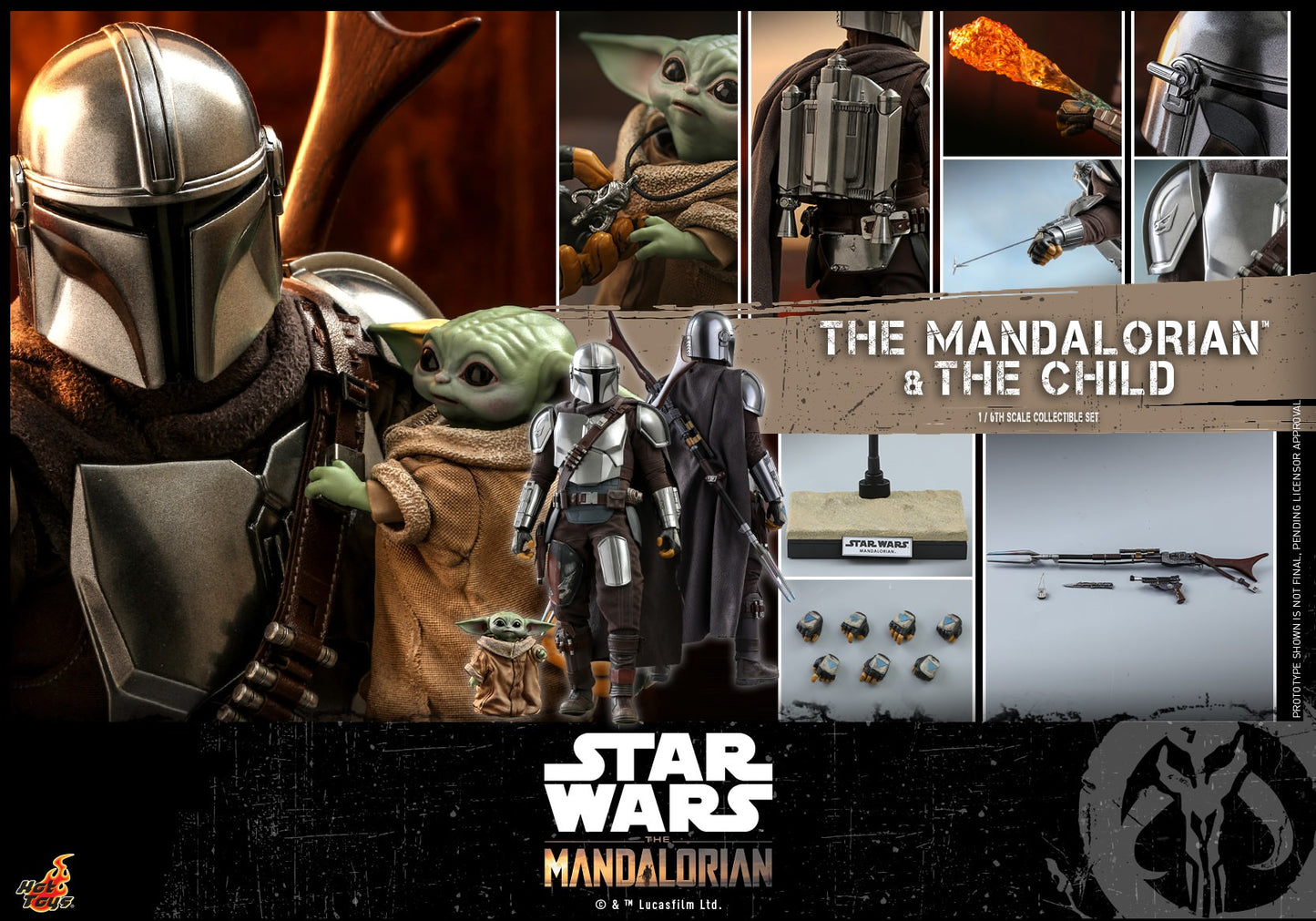 Hot Toys The Mandalorian -The Mandalorian and The Child TMS014 ( Regular Edition)