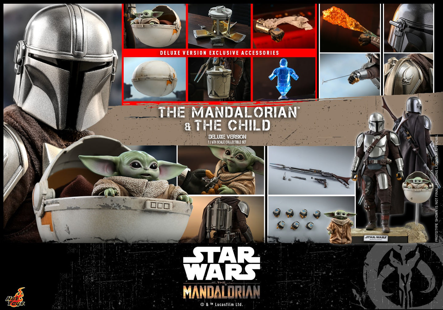 Hot Toys The Mandalorian -The Mandalorian and The Child TMS015 ( Deluxe Edition)