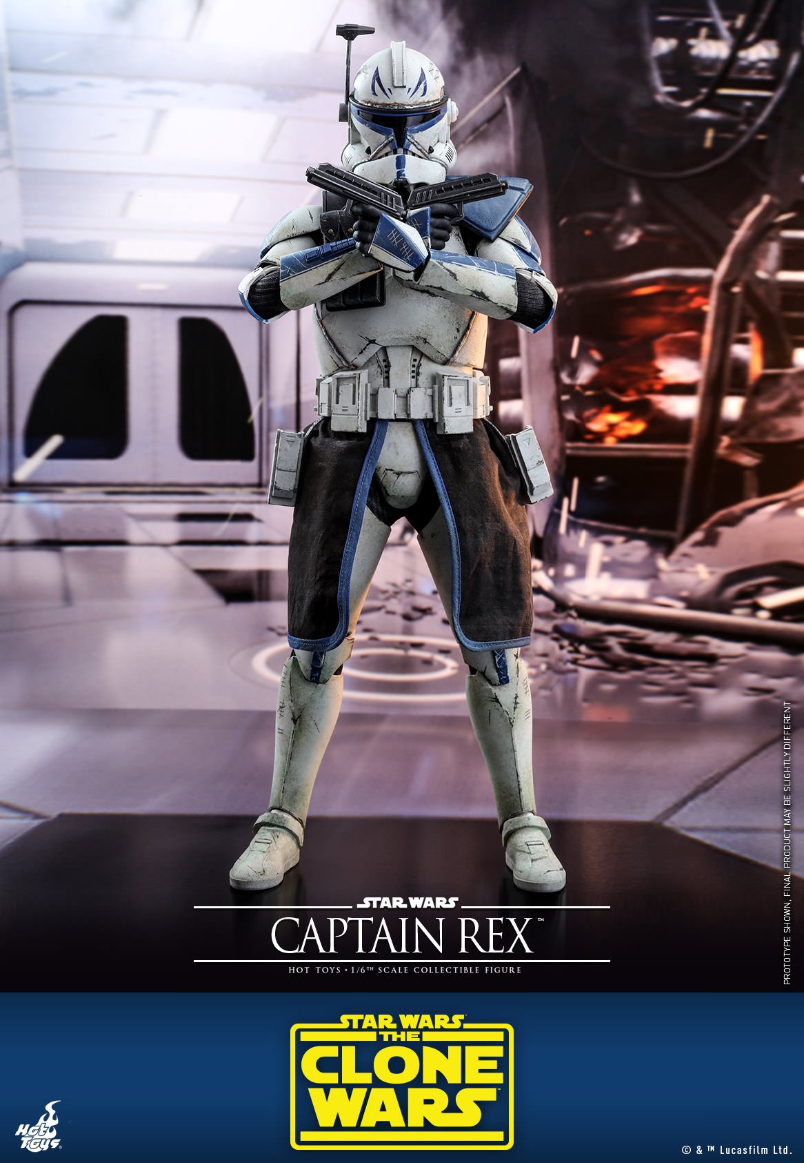 Hot Toys Star Wars: The Clone Wars - Captain Rex TMS018