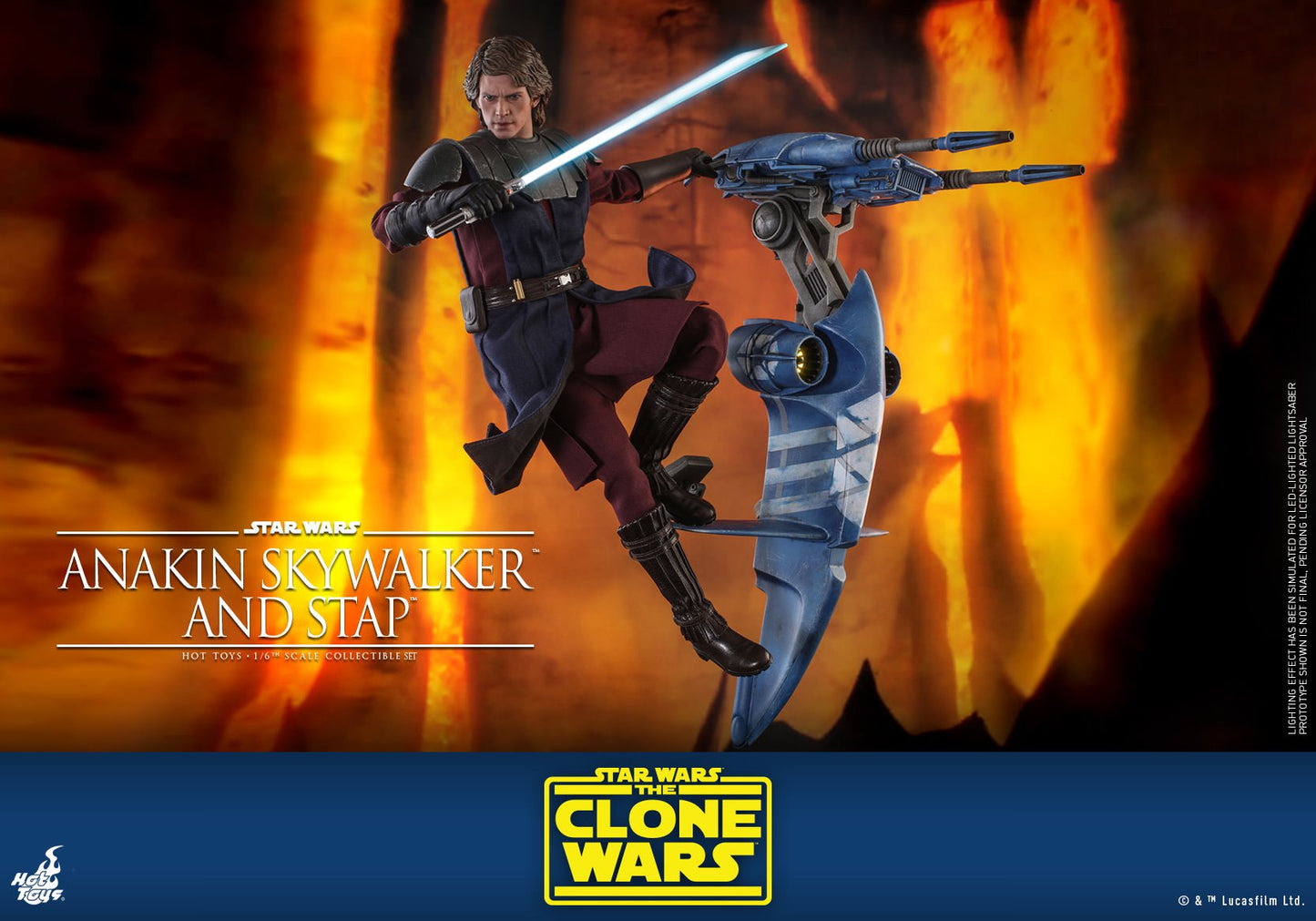 Hot Toys Star Wars: The Clone Wars -Anakin Skywalker and STAP Set (Special Edition) TMS020B