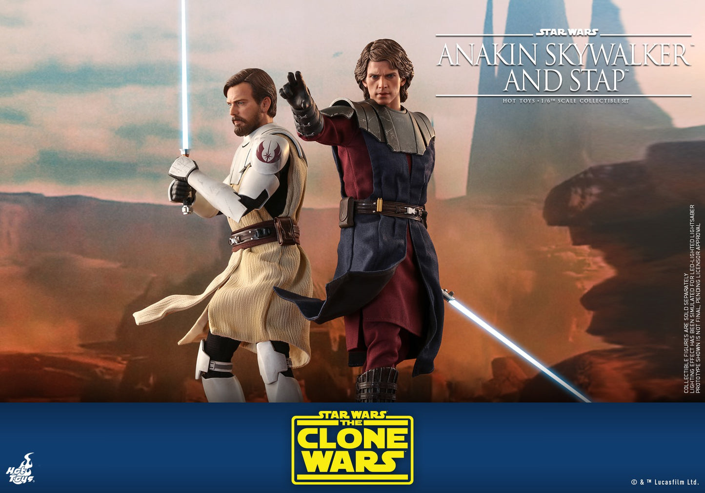 Hot Toys Star Wars: The Clone Wars -Anakin Skywalker and STAP Set (Regular Edition) TMS020