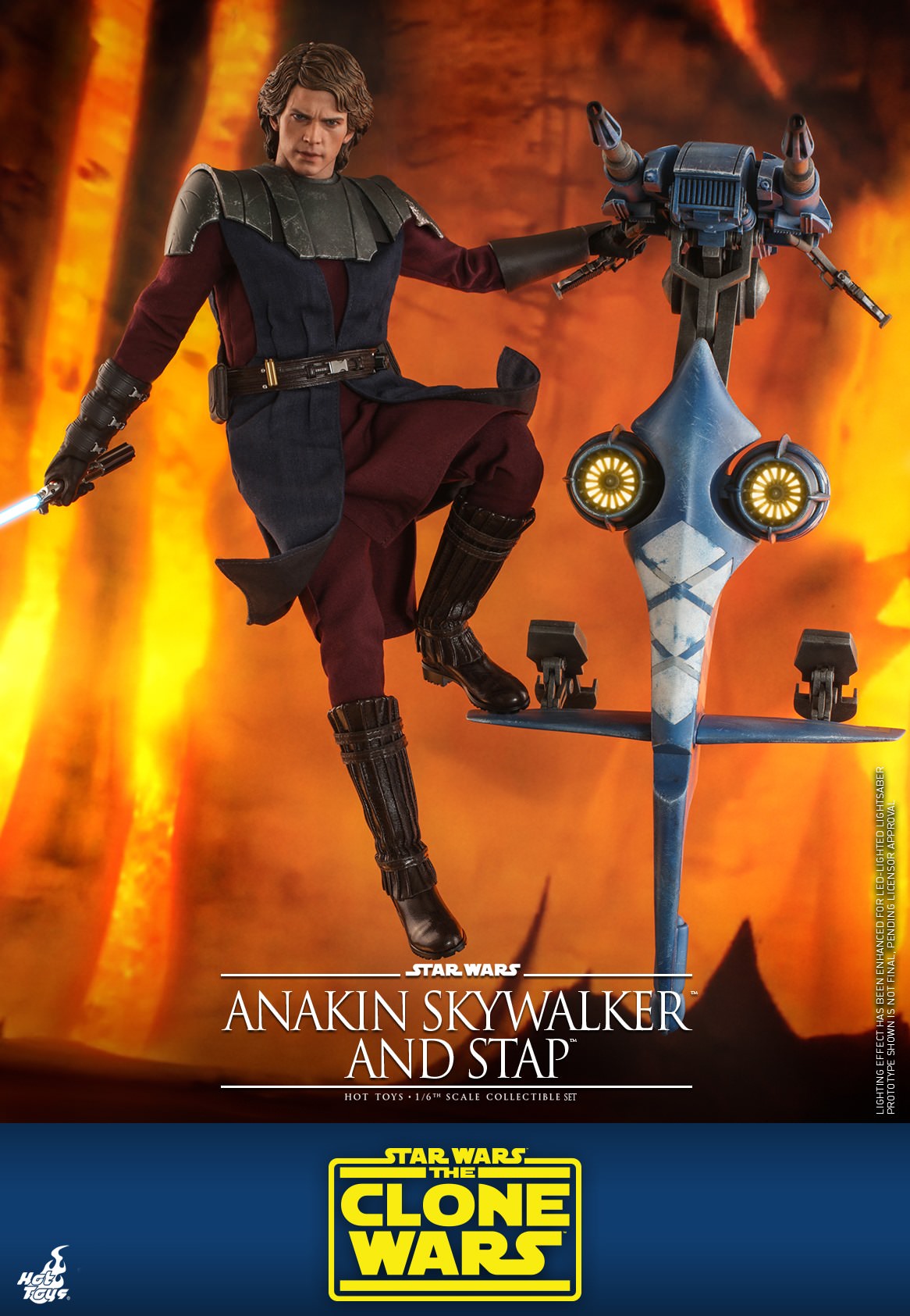 Hot Toys Star Wars: The Clone Wars -Anakin Skywalker and STAP Set (Special Edition) TMS020B