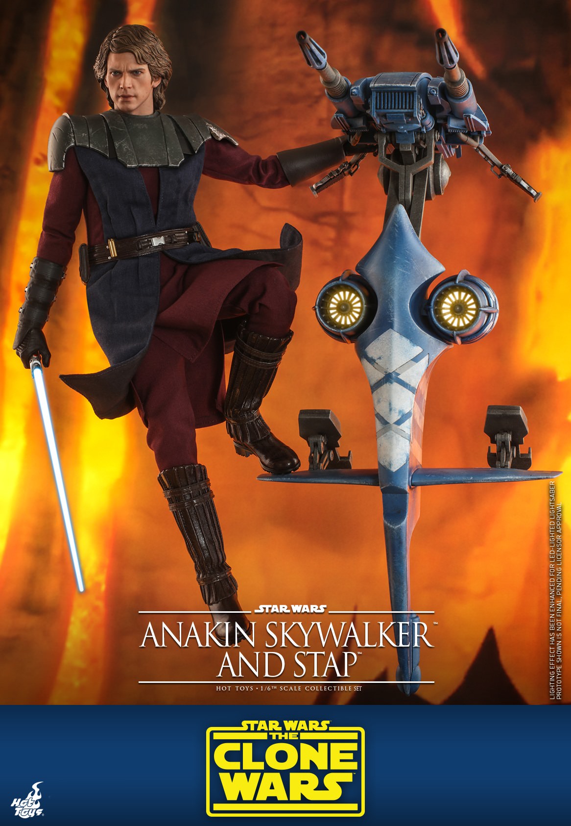 Hot Toys Star Wars: The Clone Wars -Anakin Skywalker and STAP Set (Special Edition) TMS020B