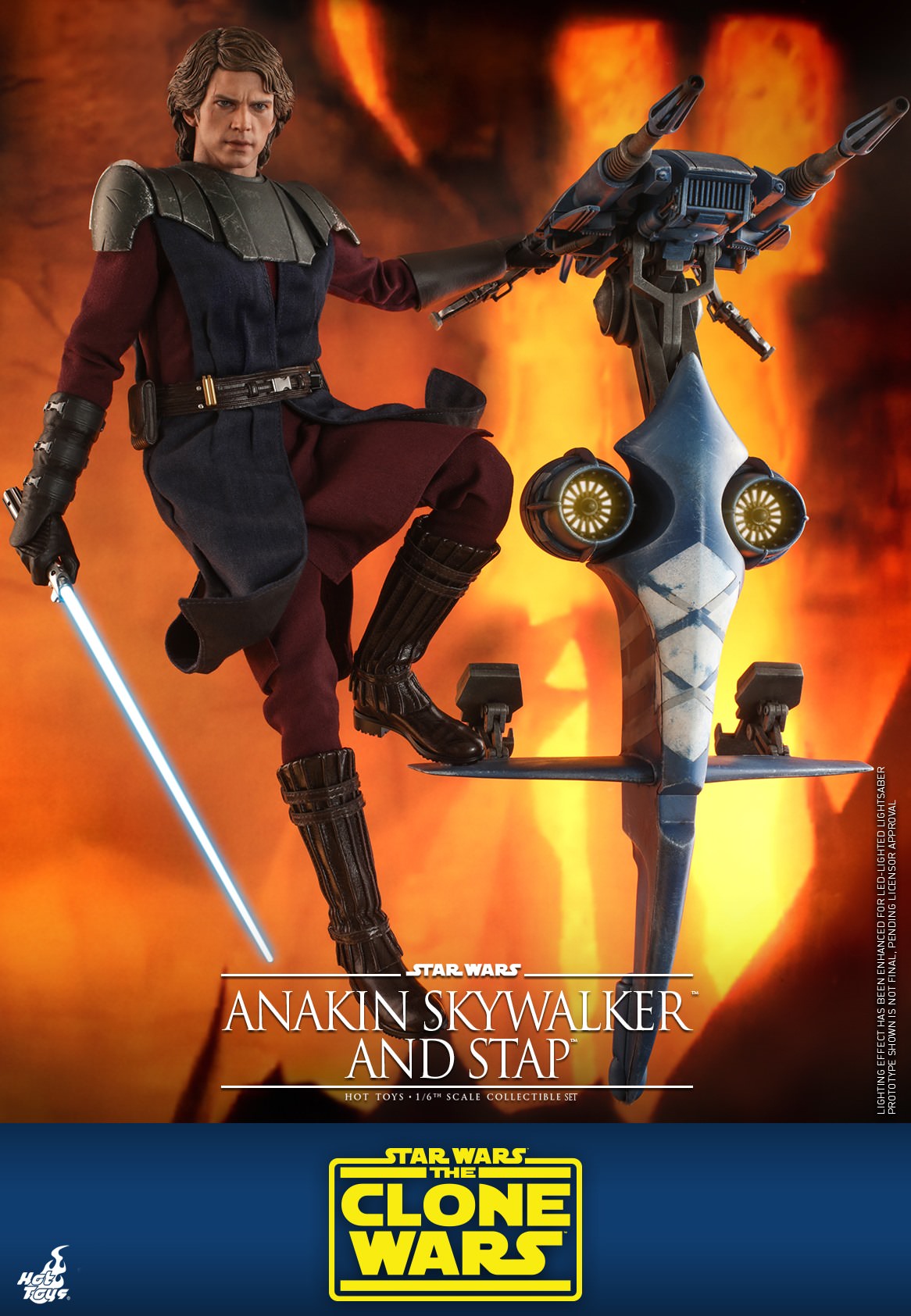 Hot Toys Star Wars: The Clone Wars -Anakin Skywalker and STAP Set (Special Edition) TMS020B