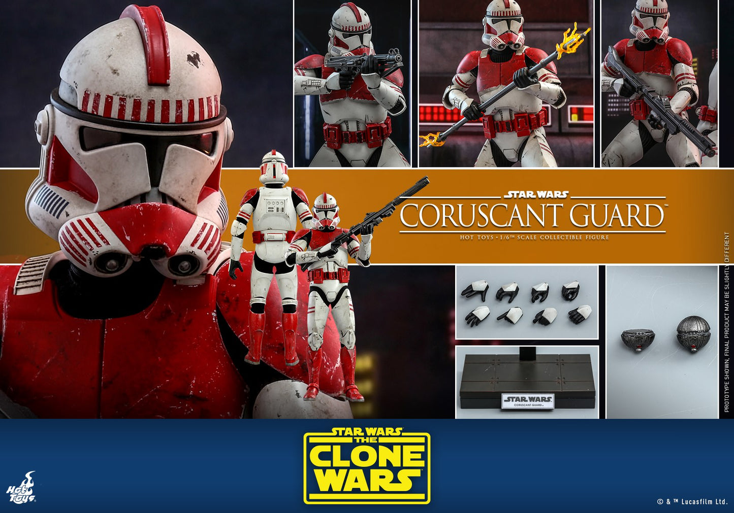 Hot Toys Star Wars: The Clone Wars™ - Coruscant Guard™ TMS025