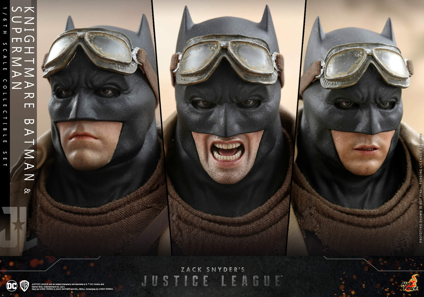 Hot Toys Zack Snyder's Justice League -Knightmare Batman and Superman Collectible Set TMS038