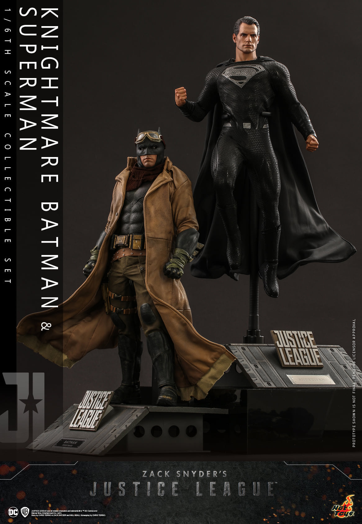 Hot Toys Zack Snyder's Justice League -Knightmare Batman and Superman Collectible Set TMS038