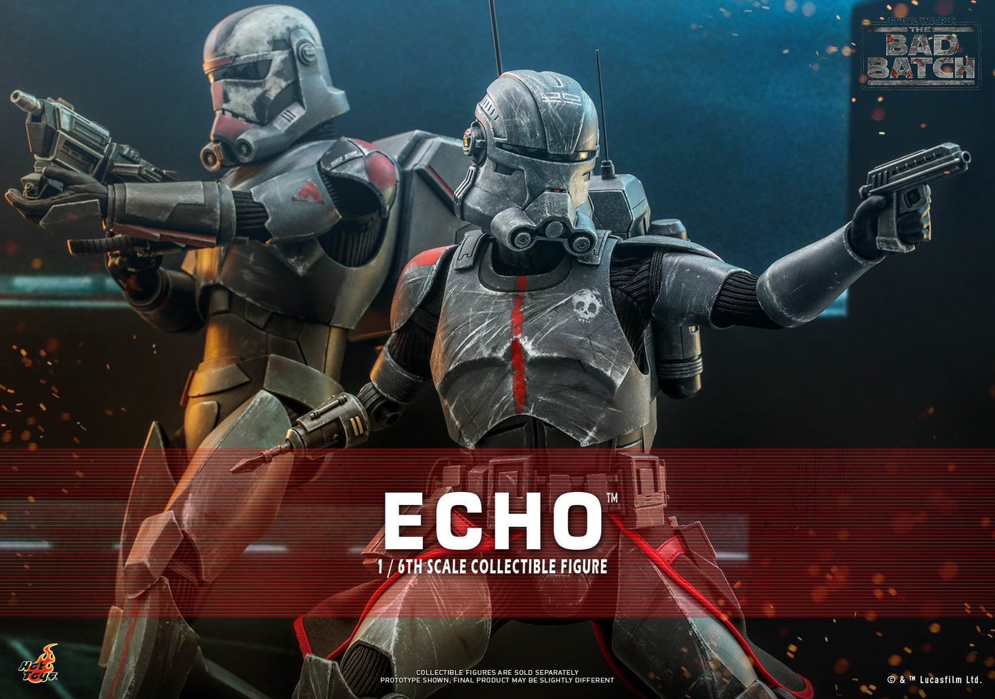 Hot Toys Star Wars: The Bad Batch™ - 1/6th scale Echo™ Collectible Figure TMS042