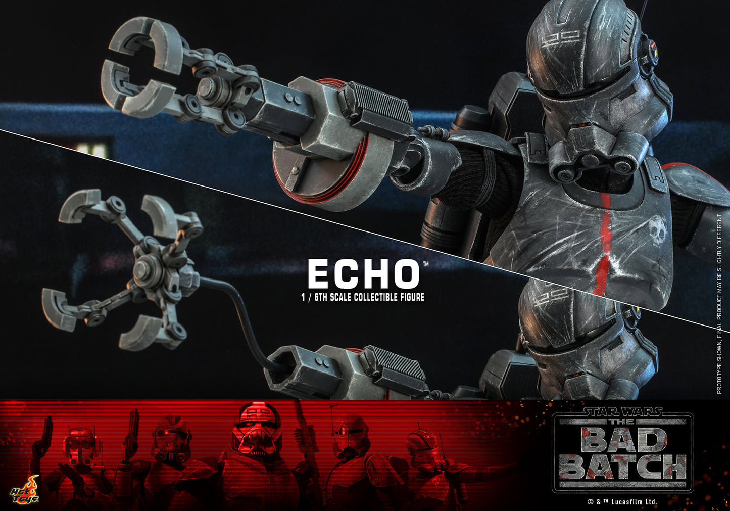 Hot Toys Star Wars: The Bad Batch™ - 1/6th scale Echo™ Collectible Figure TMS042