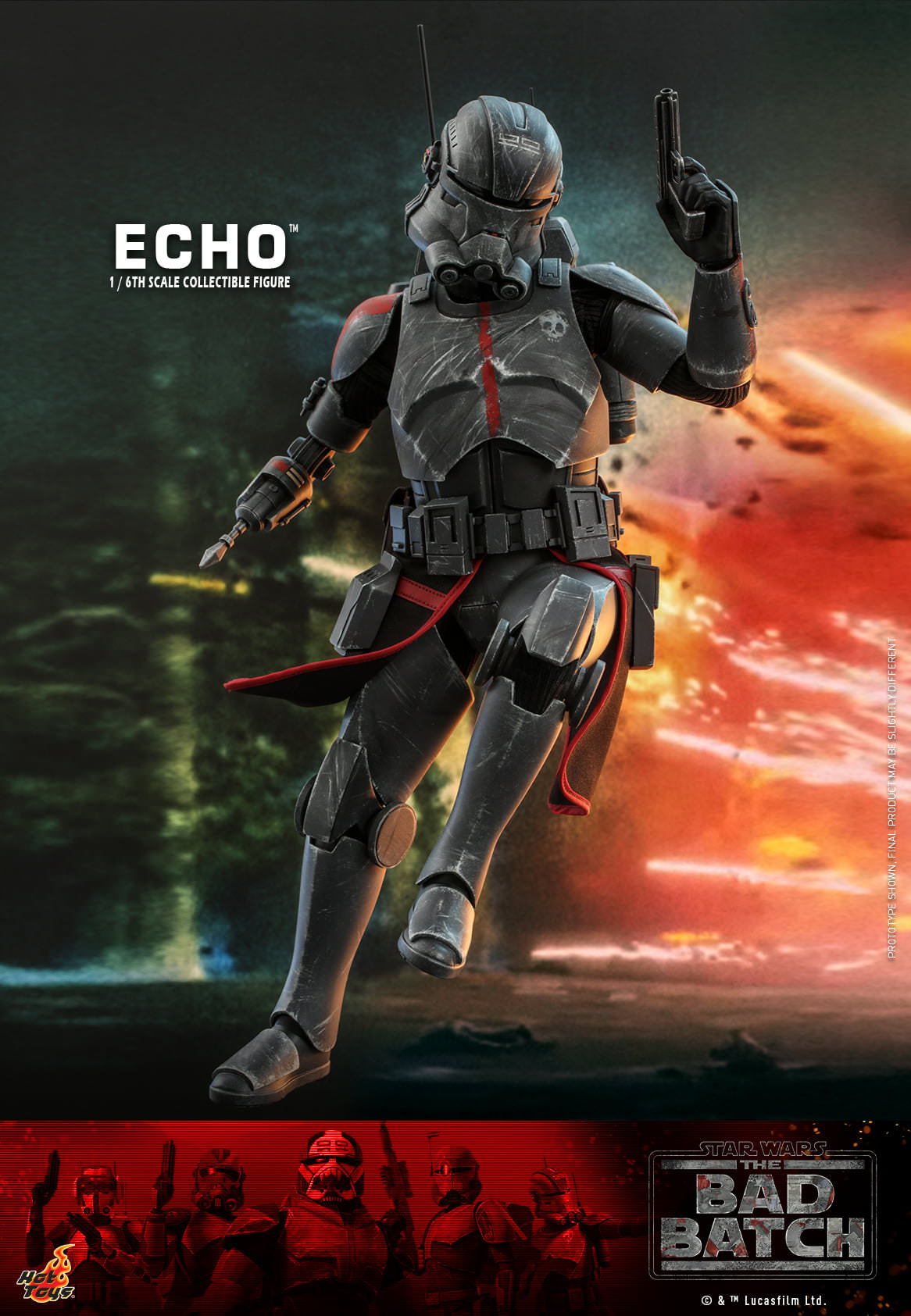 Hot Toys Star Wars: The Bad Batch™ - 1/6th scale Echo™ Collectible Figure TMS042