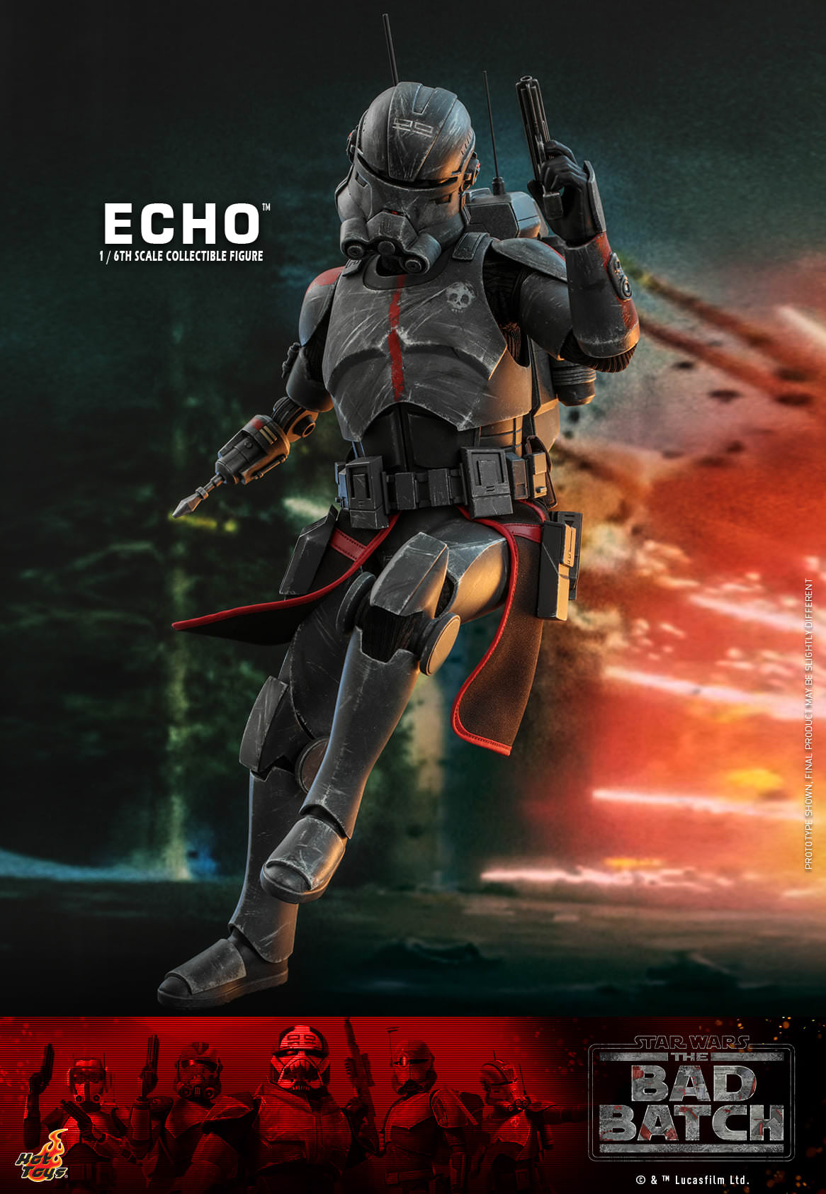 Hot Toys Star Wars: The Bad Batch™ - 1/6th scale Echo™ Collectible Figure TMS042