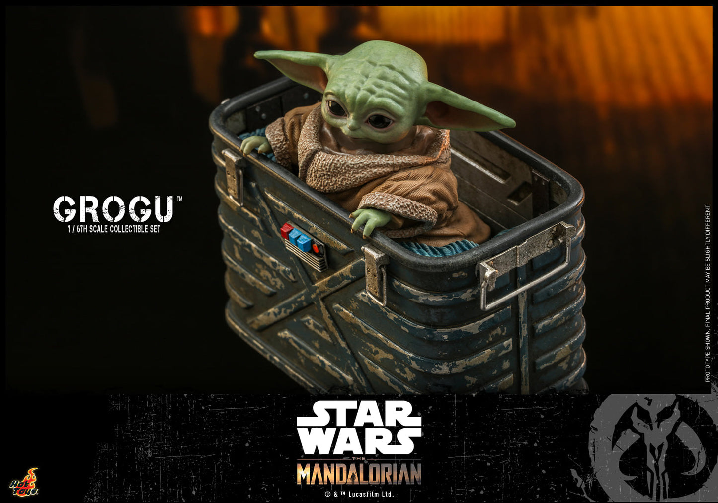 Hot Toys Star Wars: The Mandalorian™ - 1/6th scale Grogu™ Collectible Set TMS043