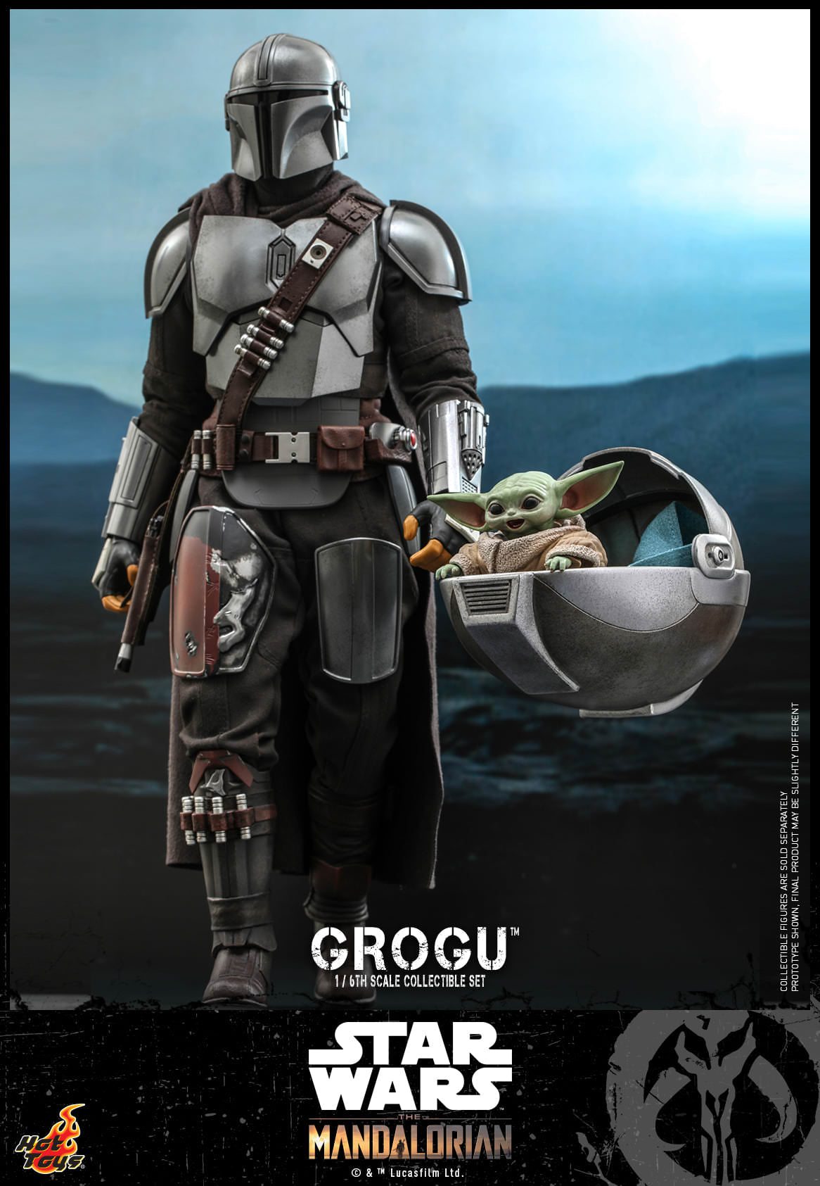 Hot Toys Star Wars: The Mandalorian™ - 1/6th scale Grogu™ Collectible Set TMS043