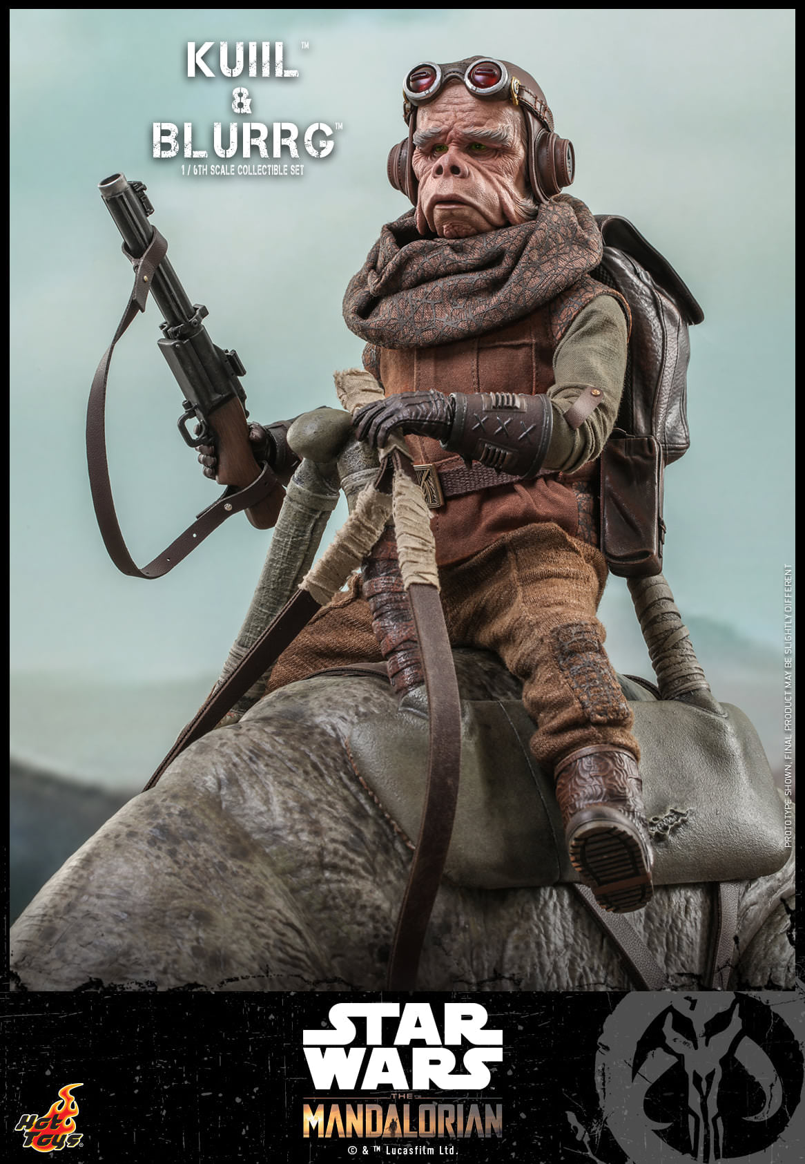 Hot Toys Star Wars: The Mandalorian™ - 1/6th scale Kuiil™ &amp; Blurrg™ Collectible Set TMS049