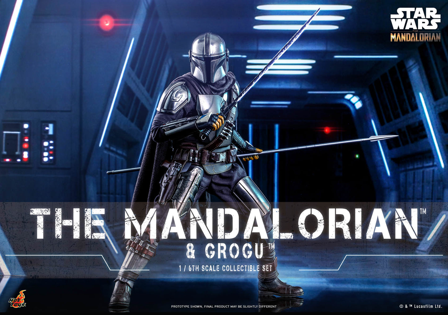 Hot Toys Star Wars: The Mandalorian™ - 1/6th scale The Mandalorian™ and Grogu™ Collectible Set TMS051