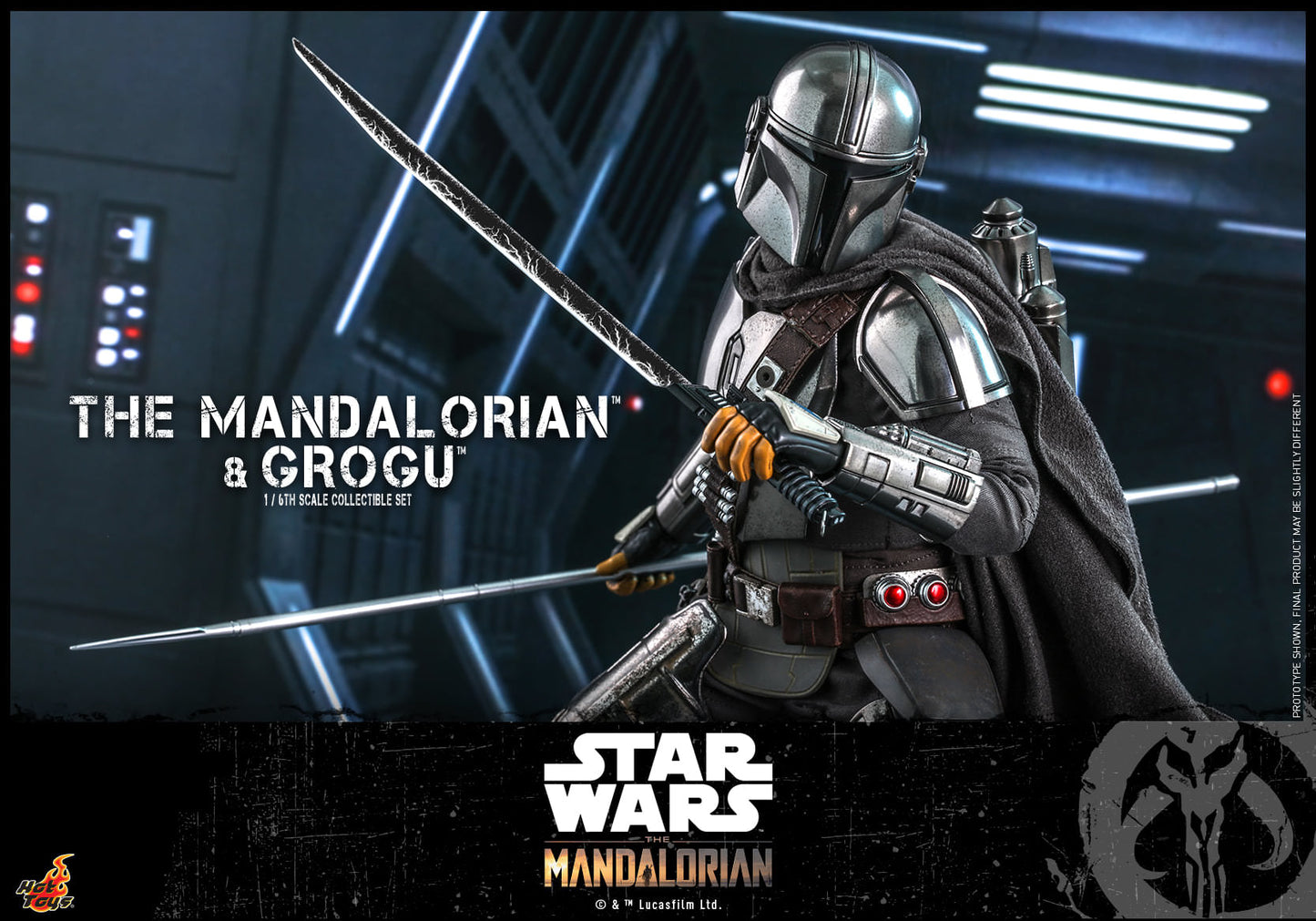 Hot Toys Star Wars: The Mandalorian™ - 1/6th scale The Mandalorian™ and Grogu™ Collectible Set TMS051